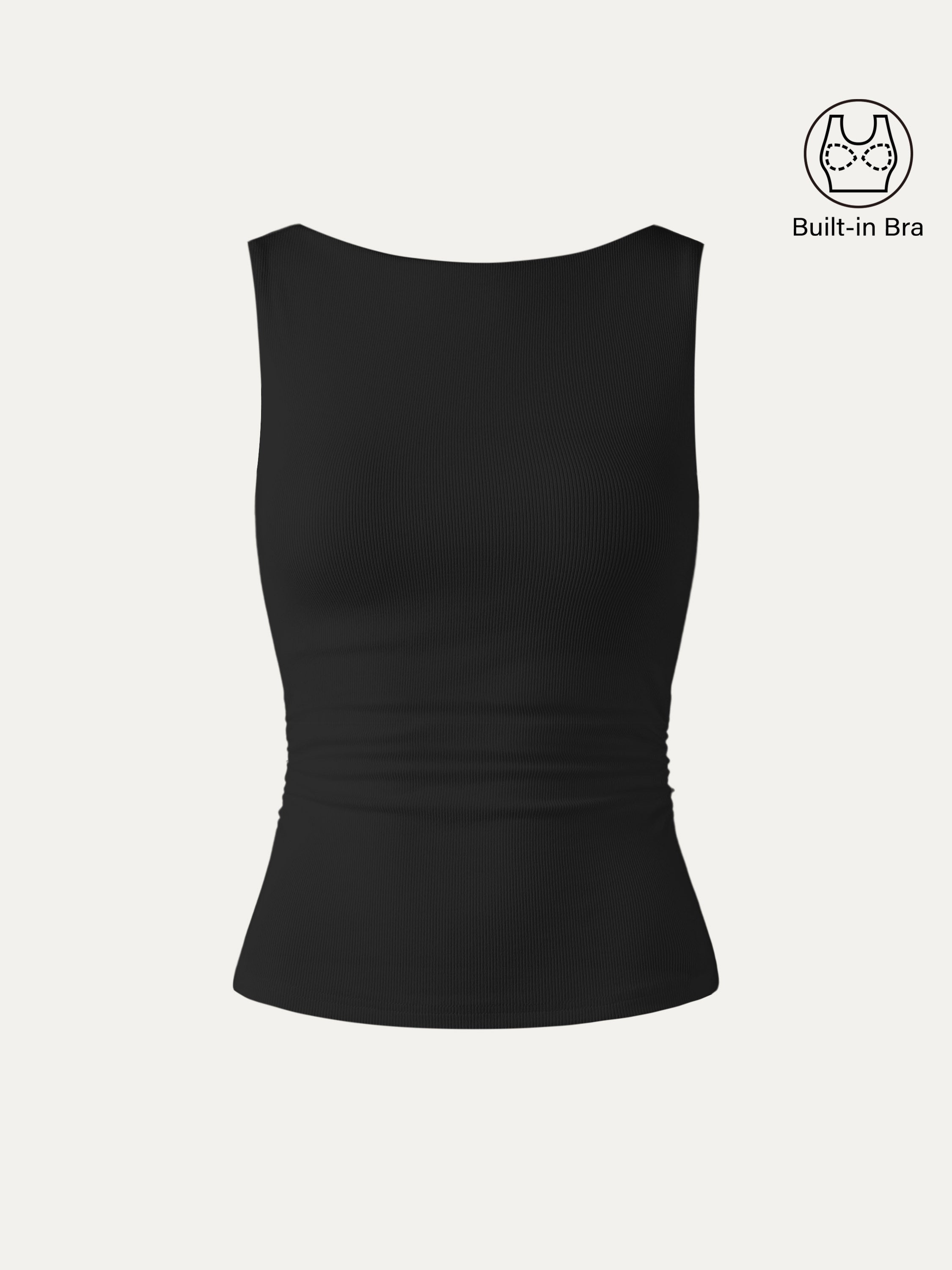 Elastic Open Back Brami Tank