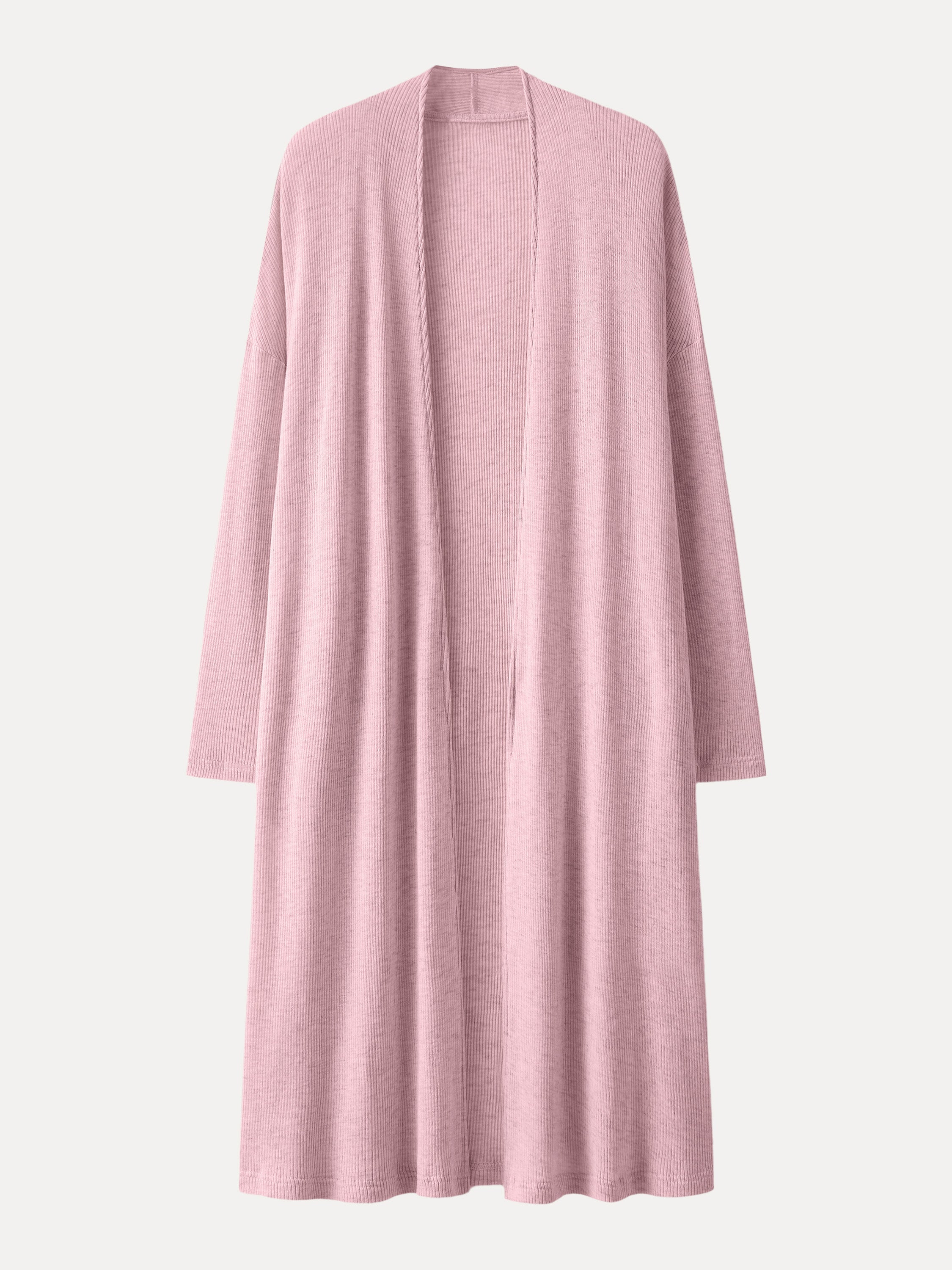 Soft Drape Open Front Cardigan with Pockets