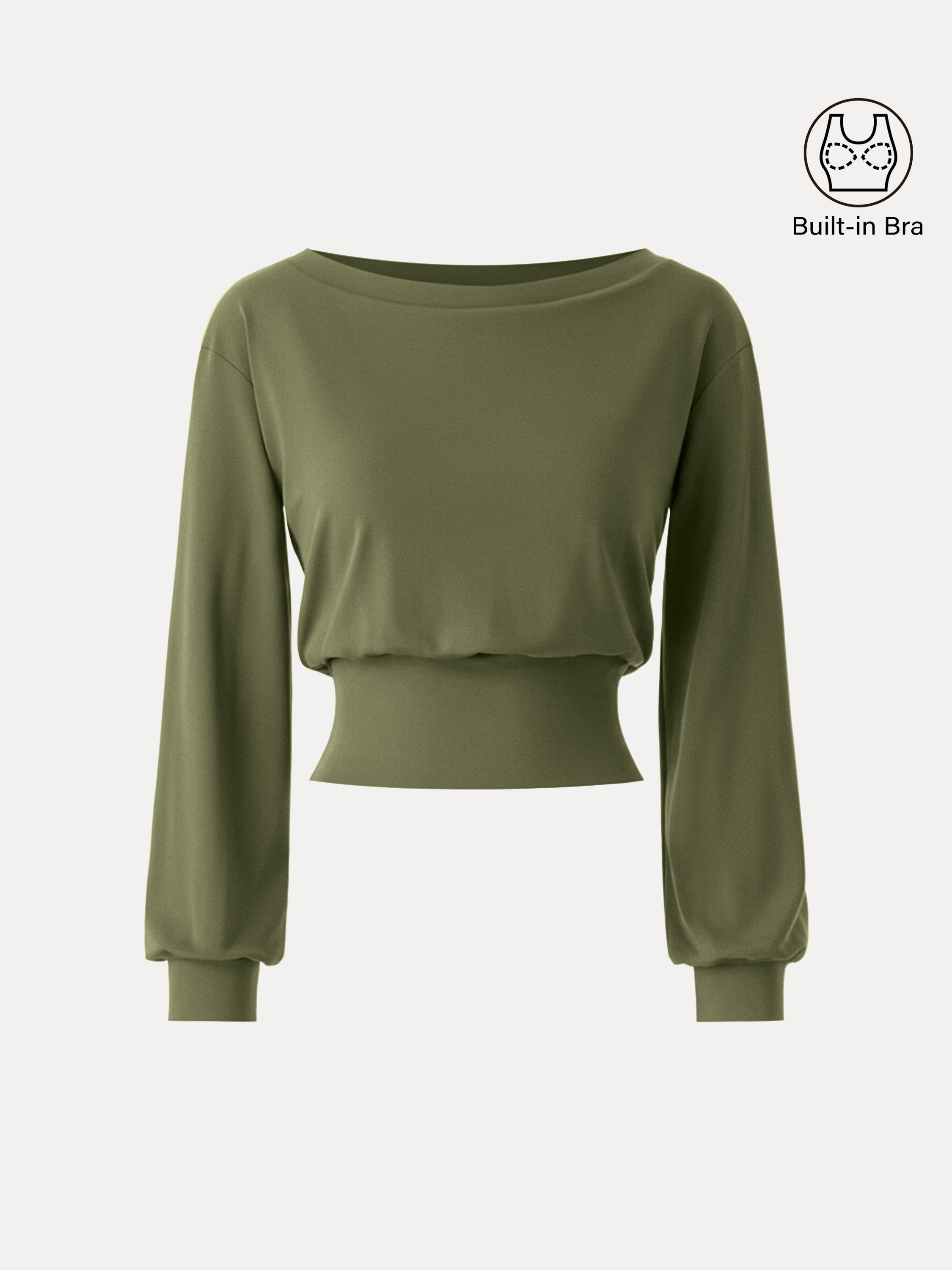 Non-Itchy Wool Blend Boatneck Brami