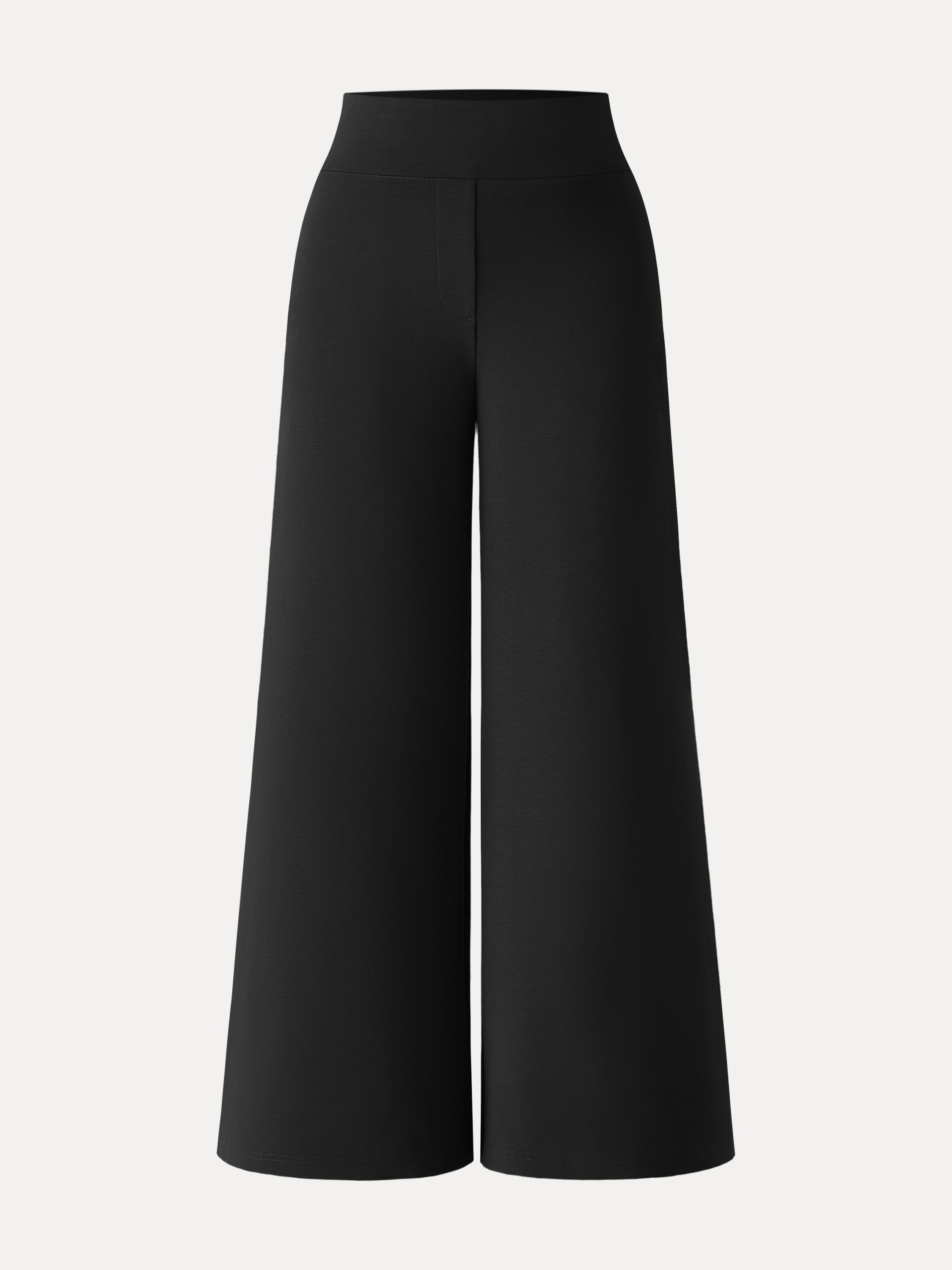 Cotton Blend High Rise Culottes with Pockets