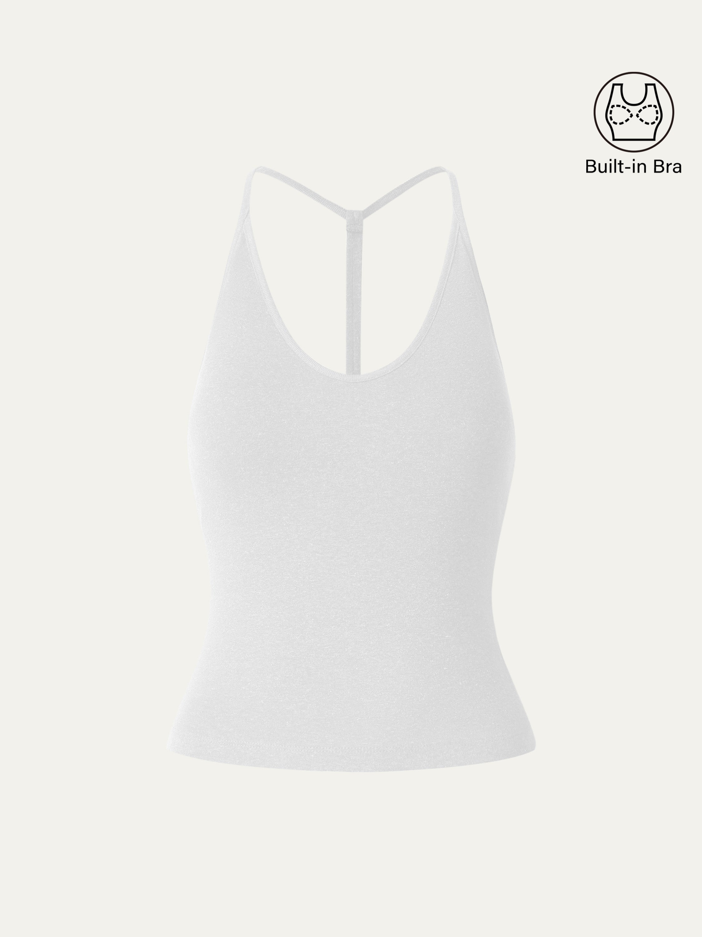Soft Linen Luxe V-neck T-back Airy Brami Tank