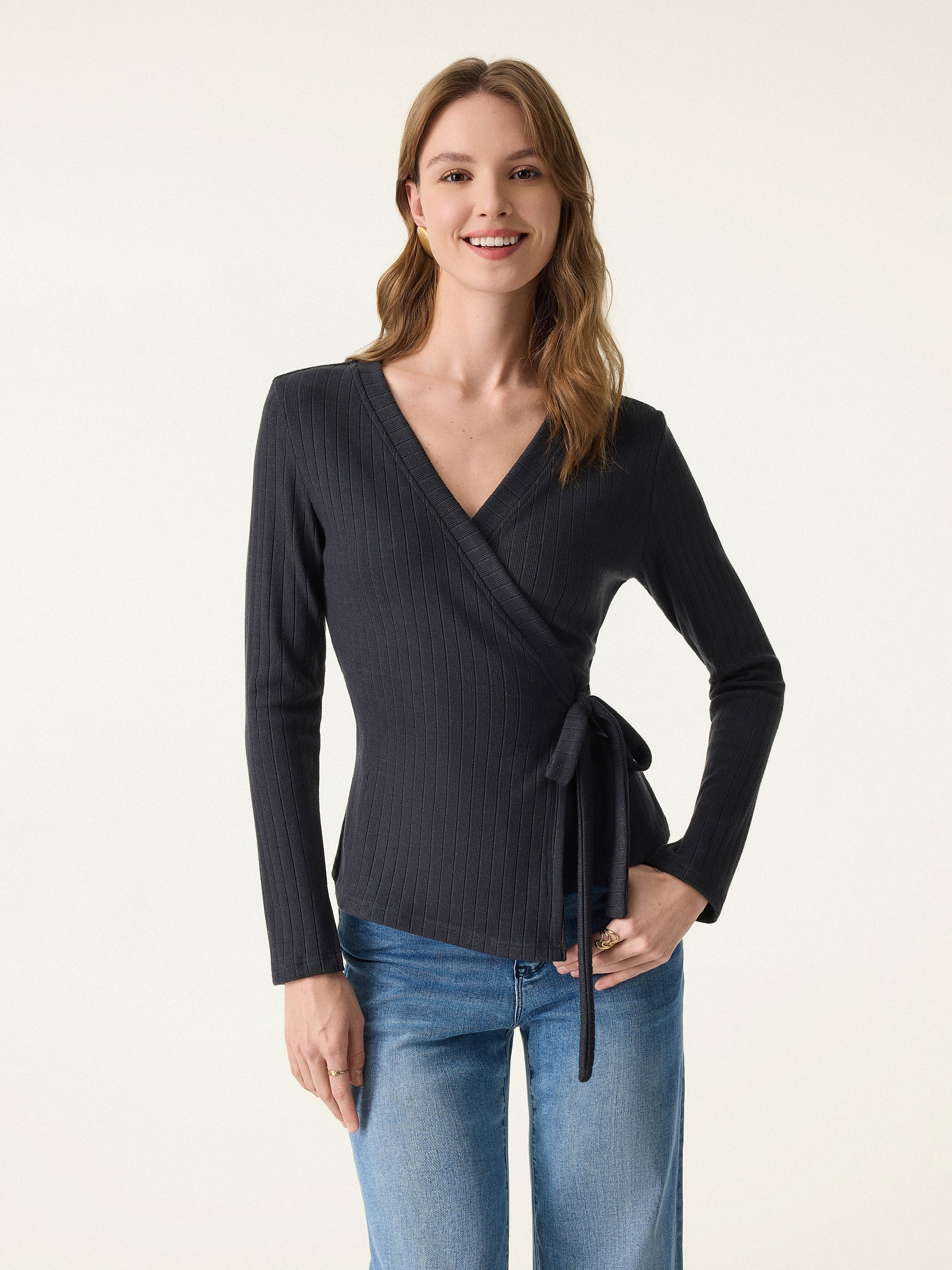 Wrapped Long Sleeve Top