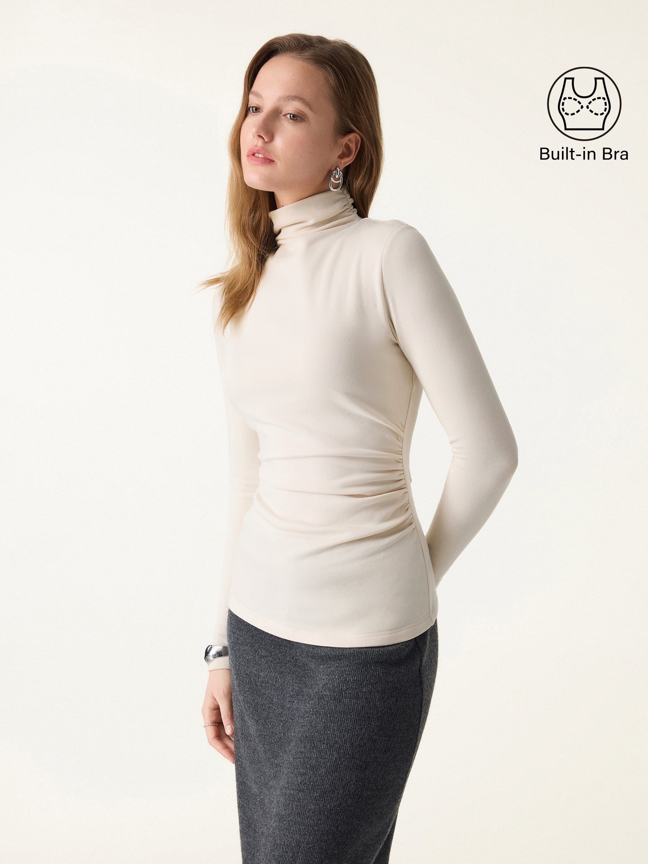 ProWarm Turtleneck Ruched Brami