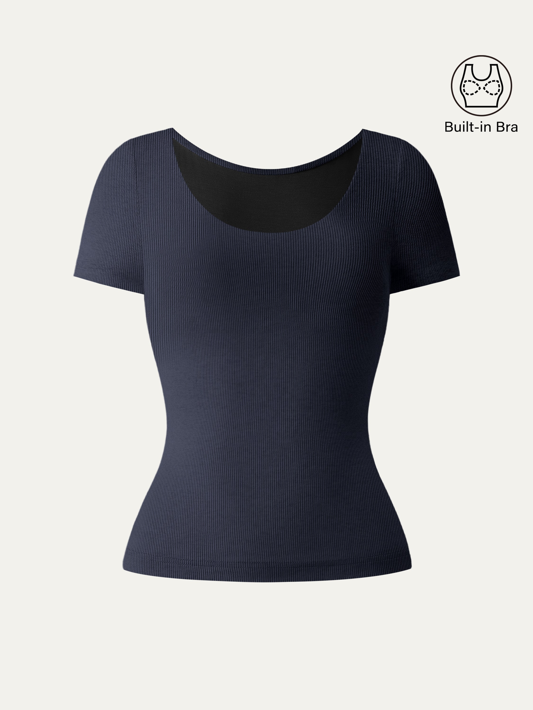 Scoop Neck Short Sleeve Cotton New Airy Brami