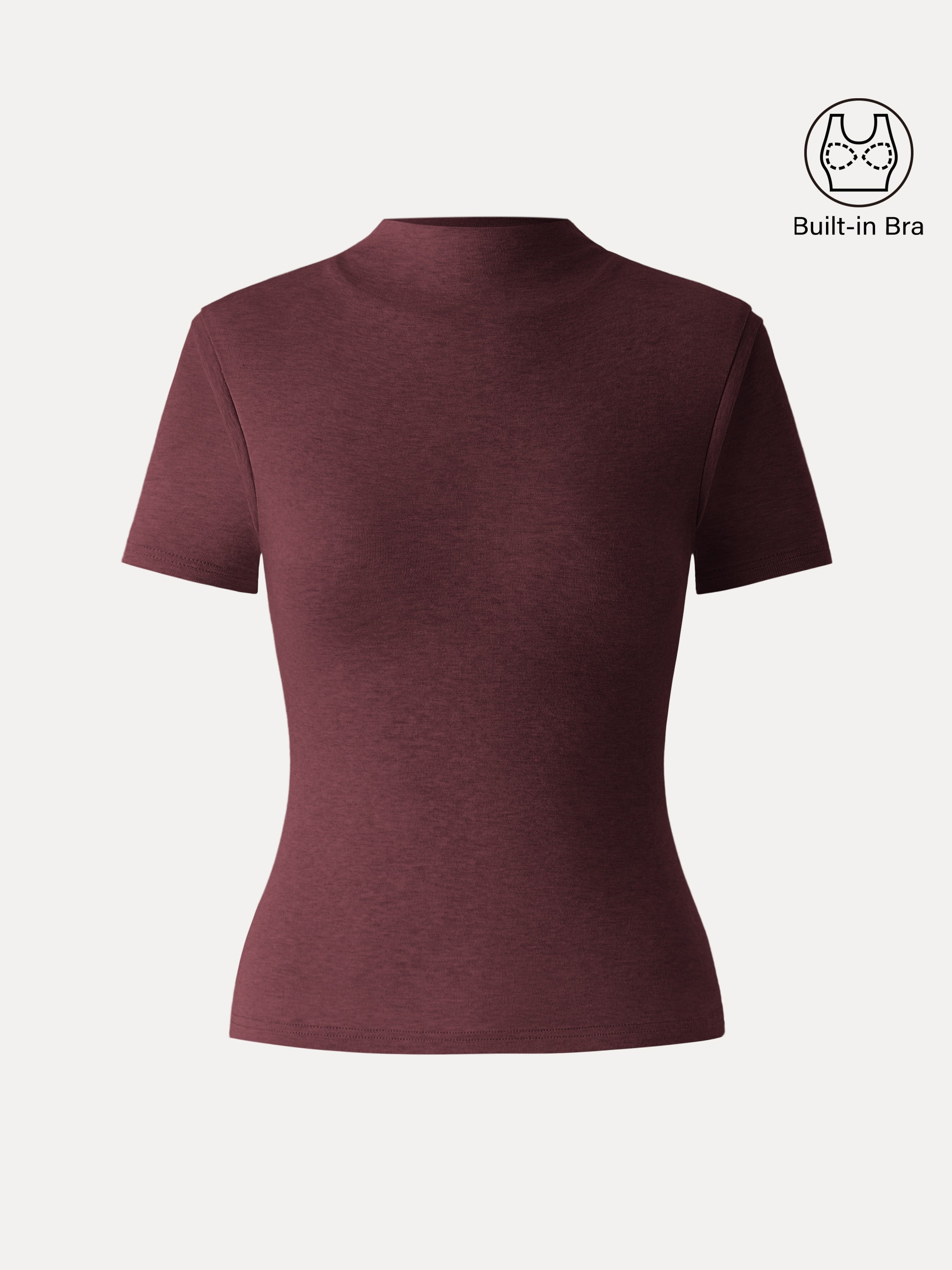 Lyocell Wool Mockneck Short Sleeve Brami