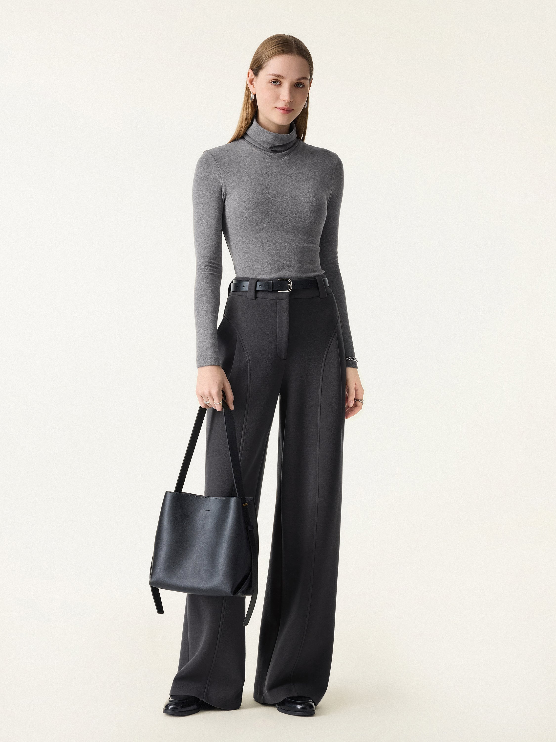 FuzzLuxe Flyfront Super Wide Leg Pants