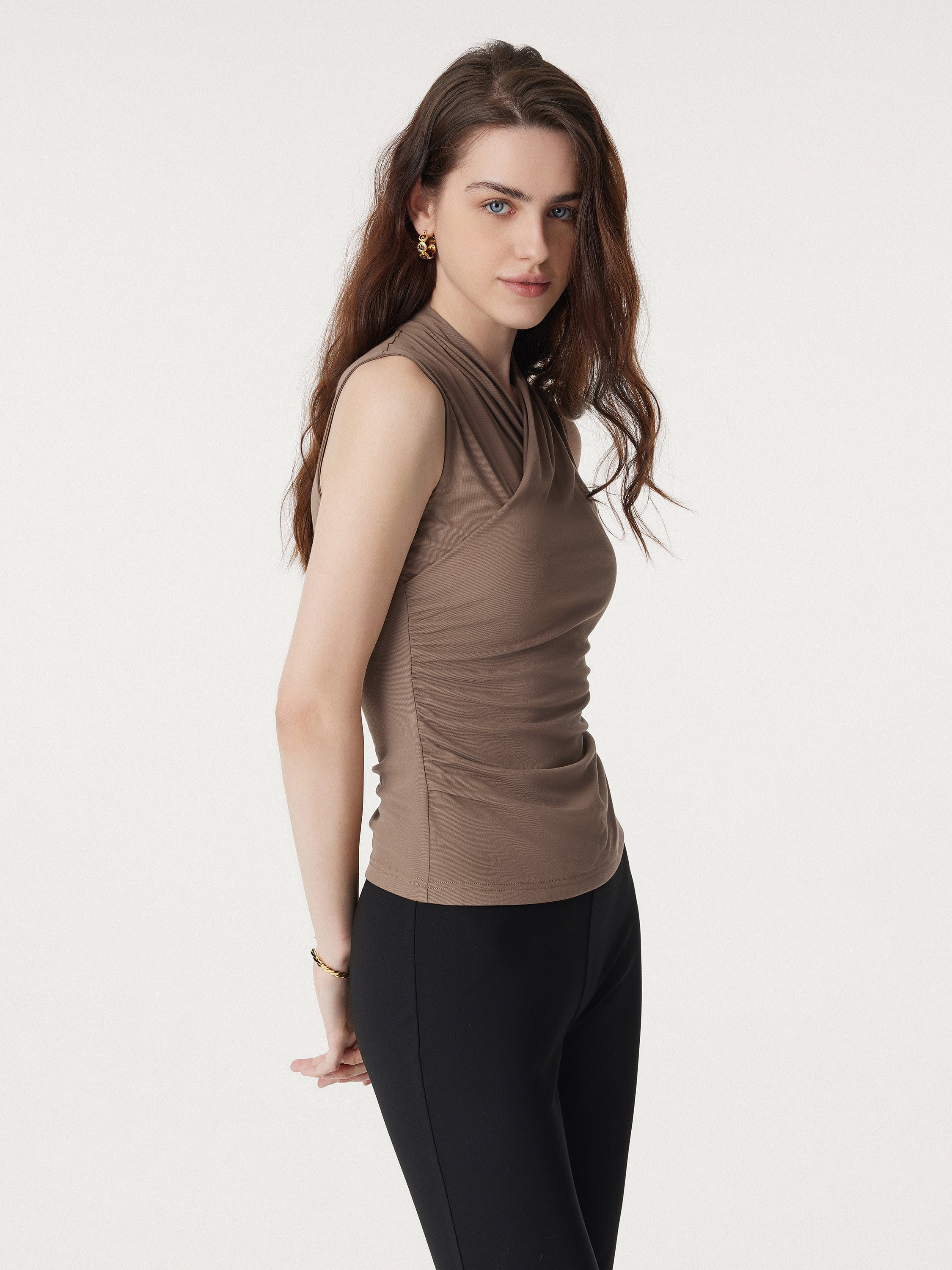 Effortless Surplice Second-skin Tank