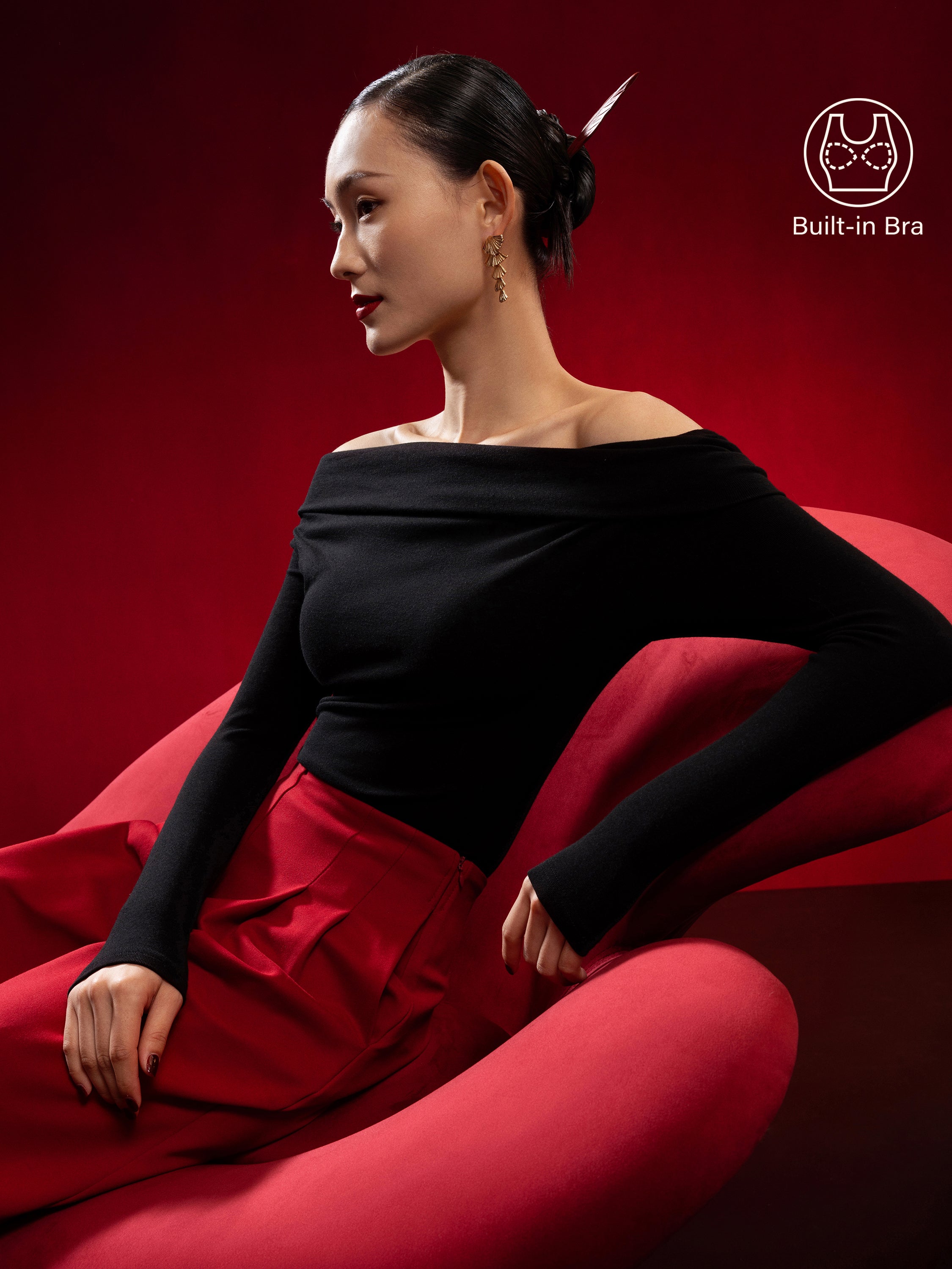 Multi-wear Versatile Necklines Long Sleeve Brami