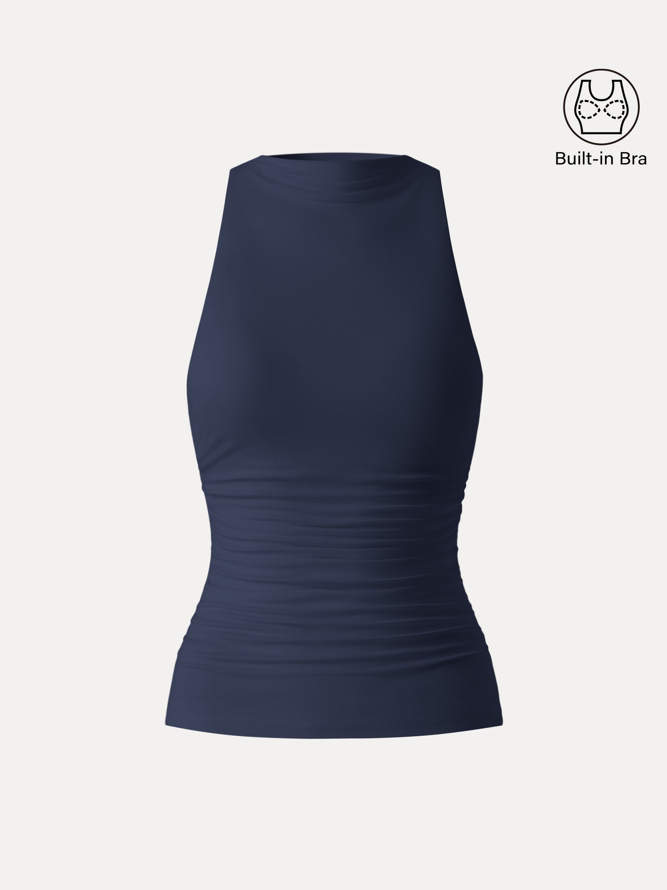Cooling Ruched Sleeveless Brami Tank