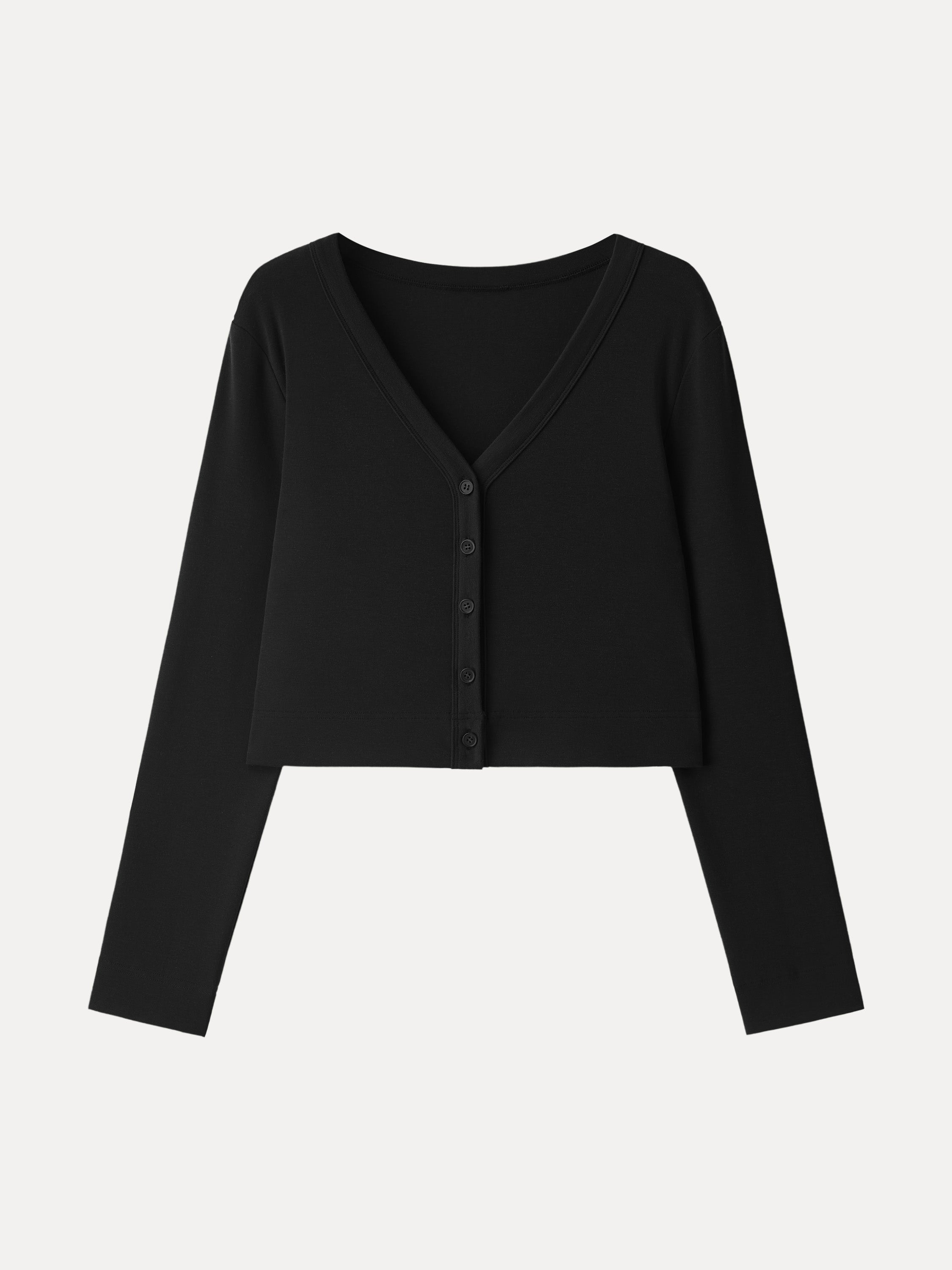 Non-Itch Lyocell Wool Relaxed Cardigan