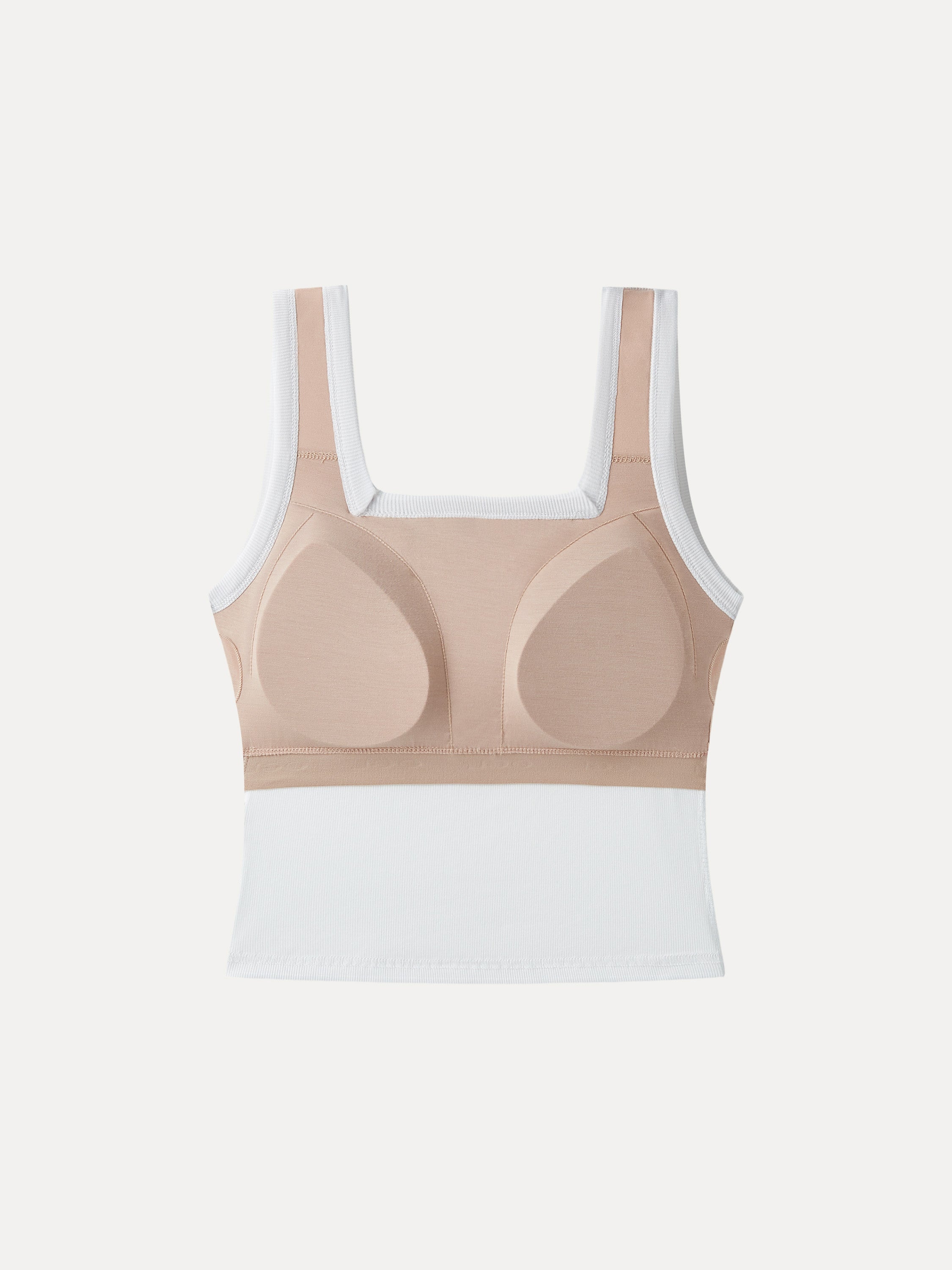Slinky Square Open-Back Brami Tank Top