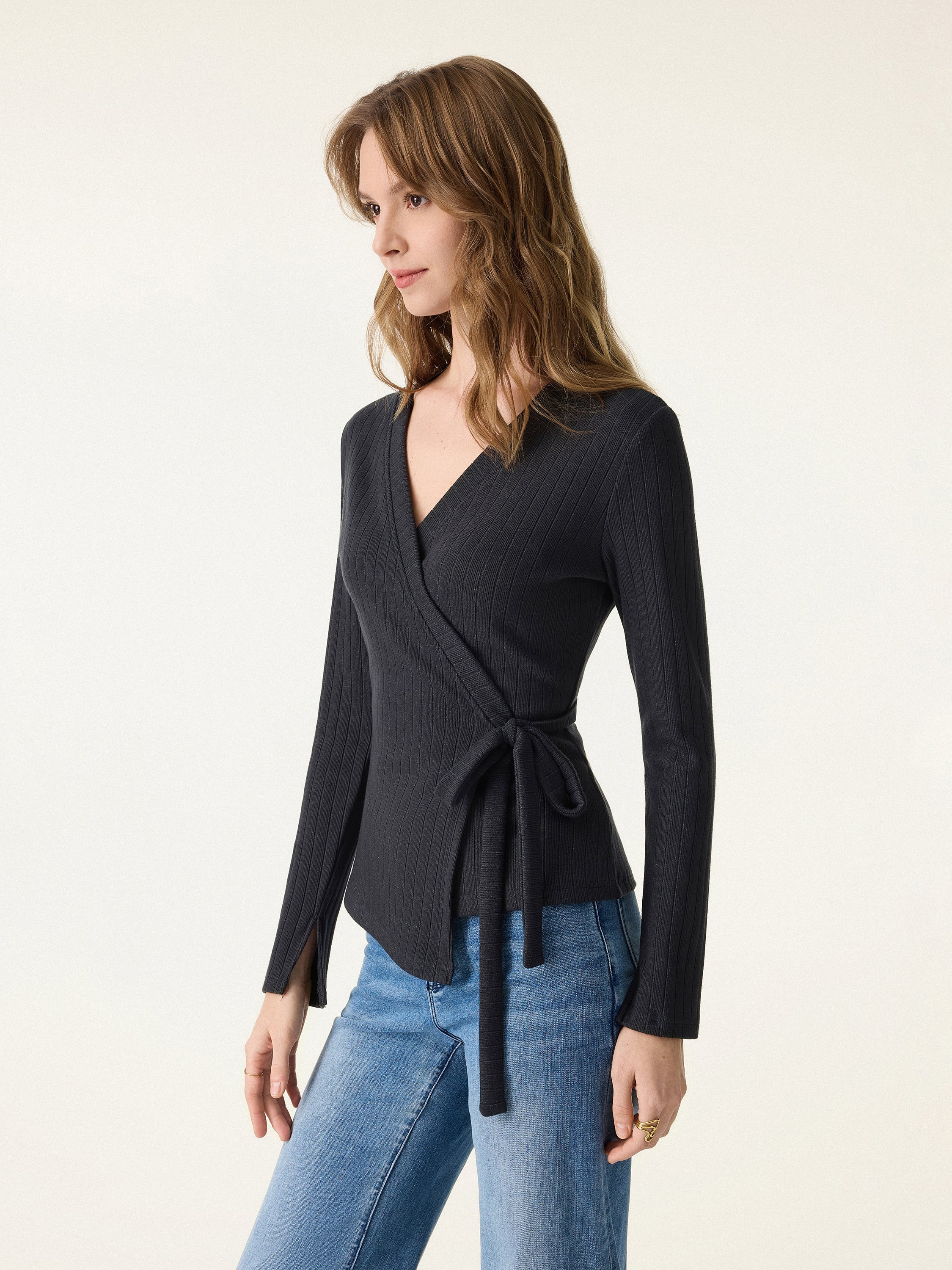 Wrapped Long Sleeve Top