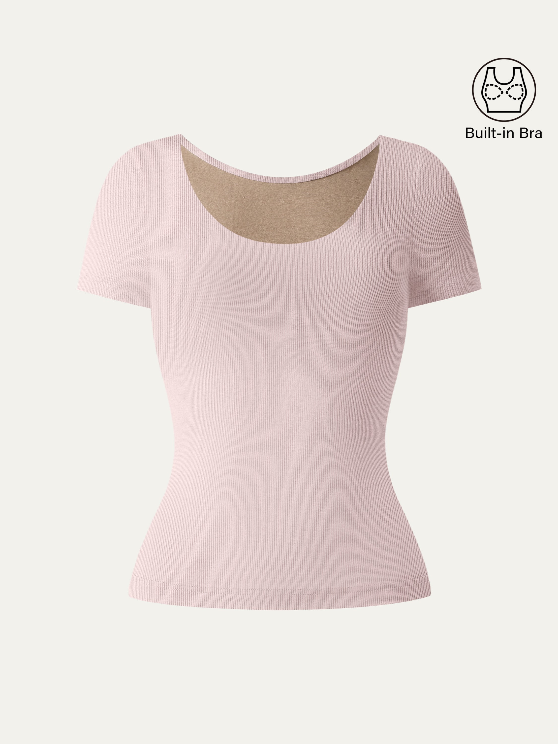 Scoop Neck Short Sleeve Cotton New Airy Brami