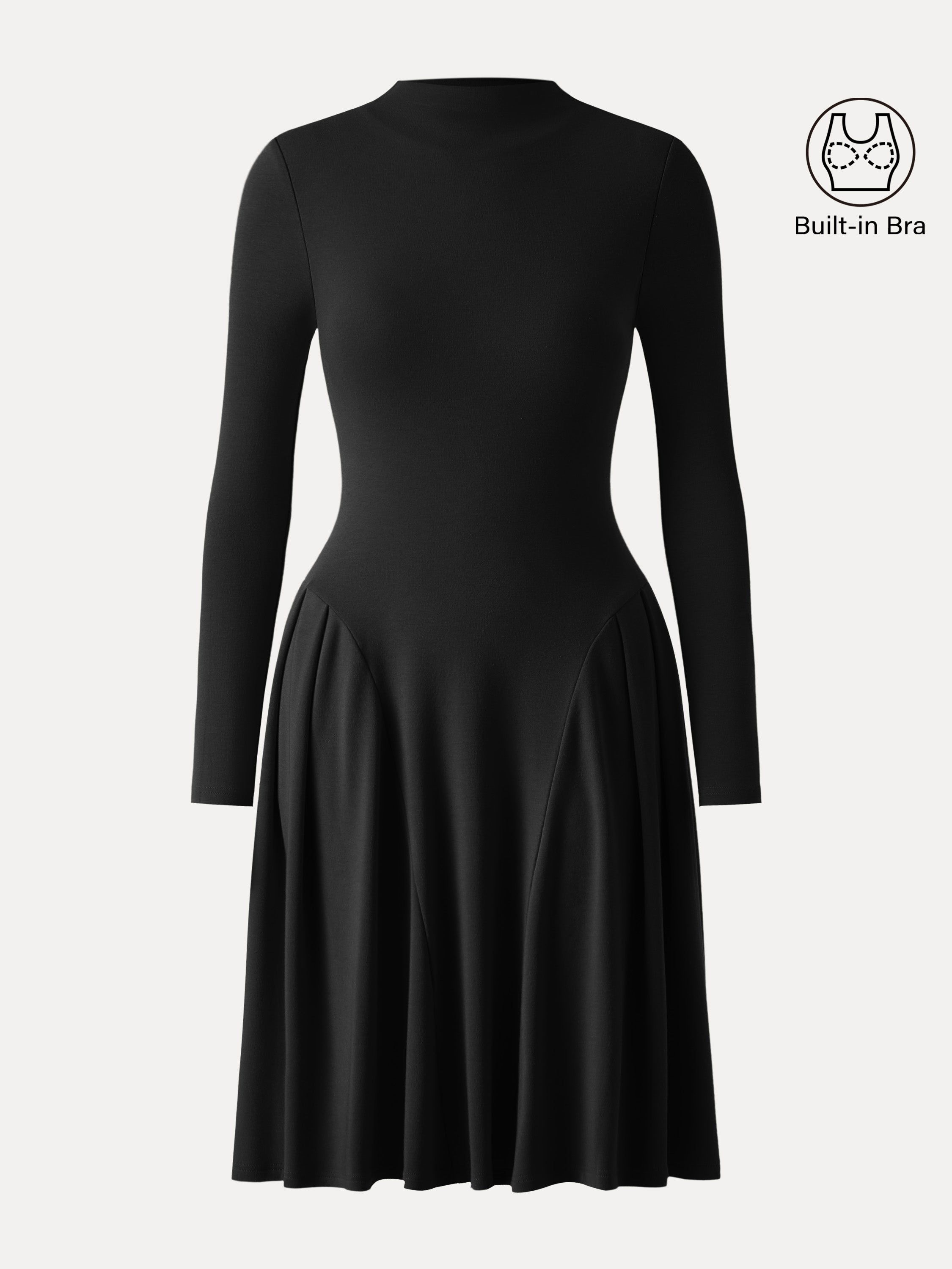 MaxWarm Mockneck Knee Length Brami Dress