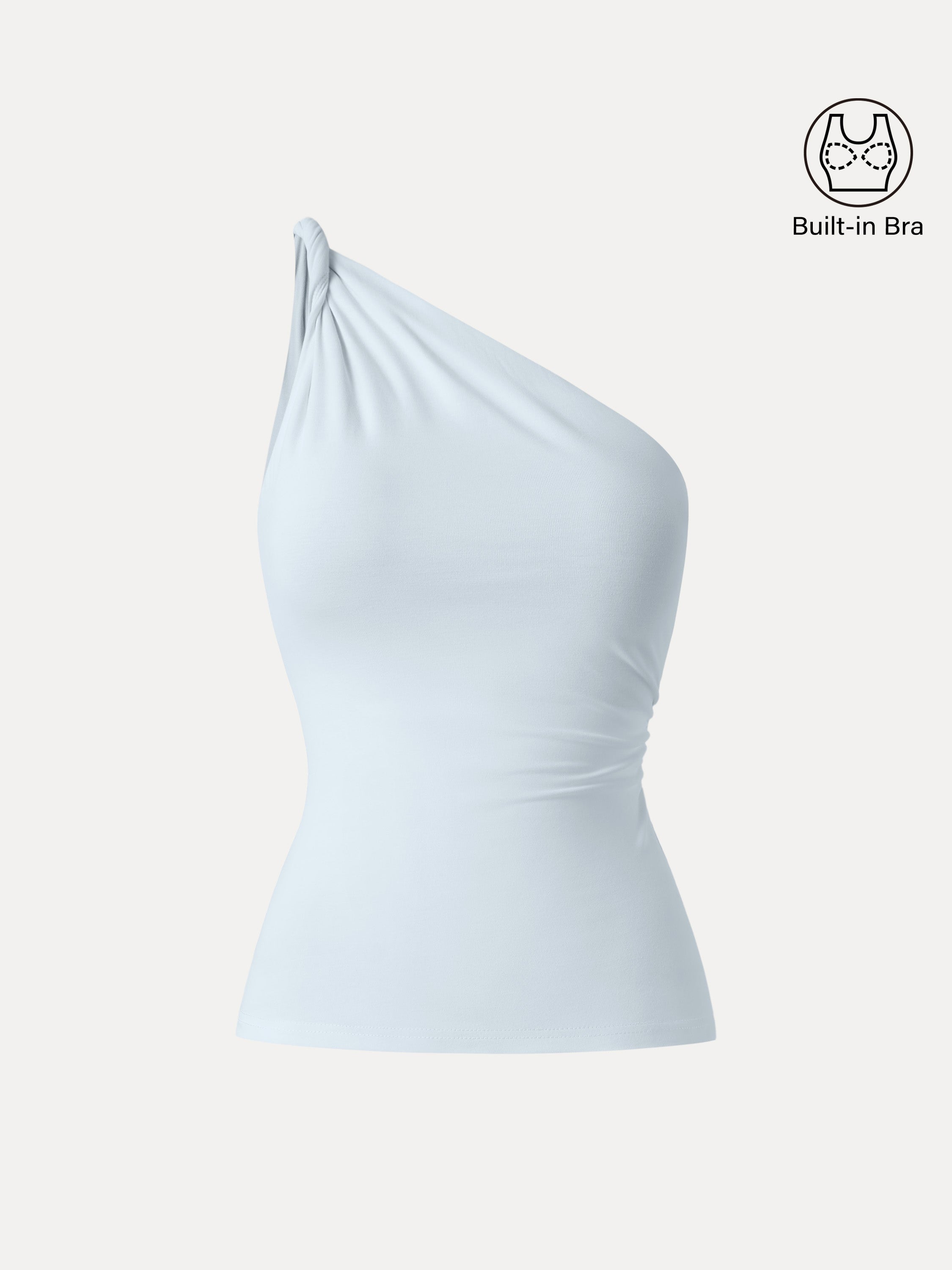 One Shoulder Twisted Brami Tank