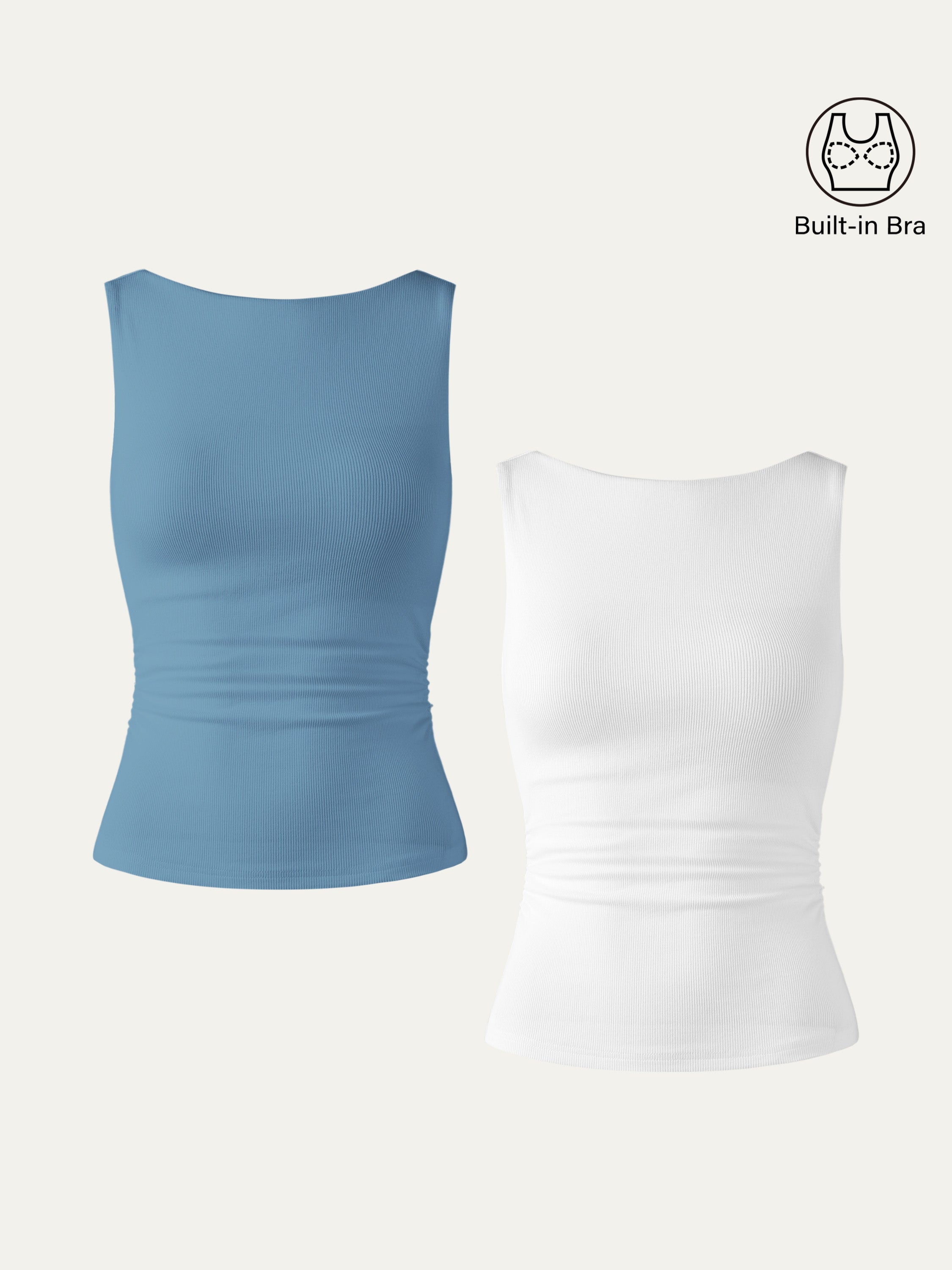 Elastic Open Back Brami Tank