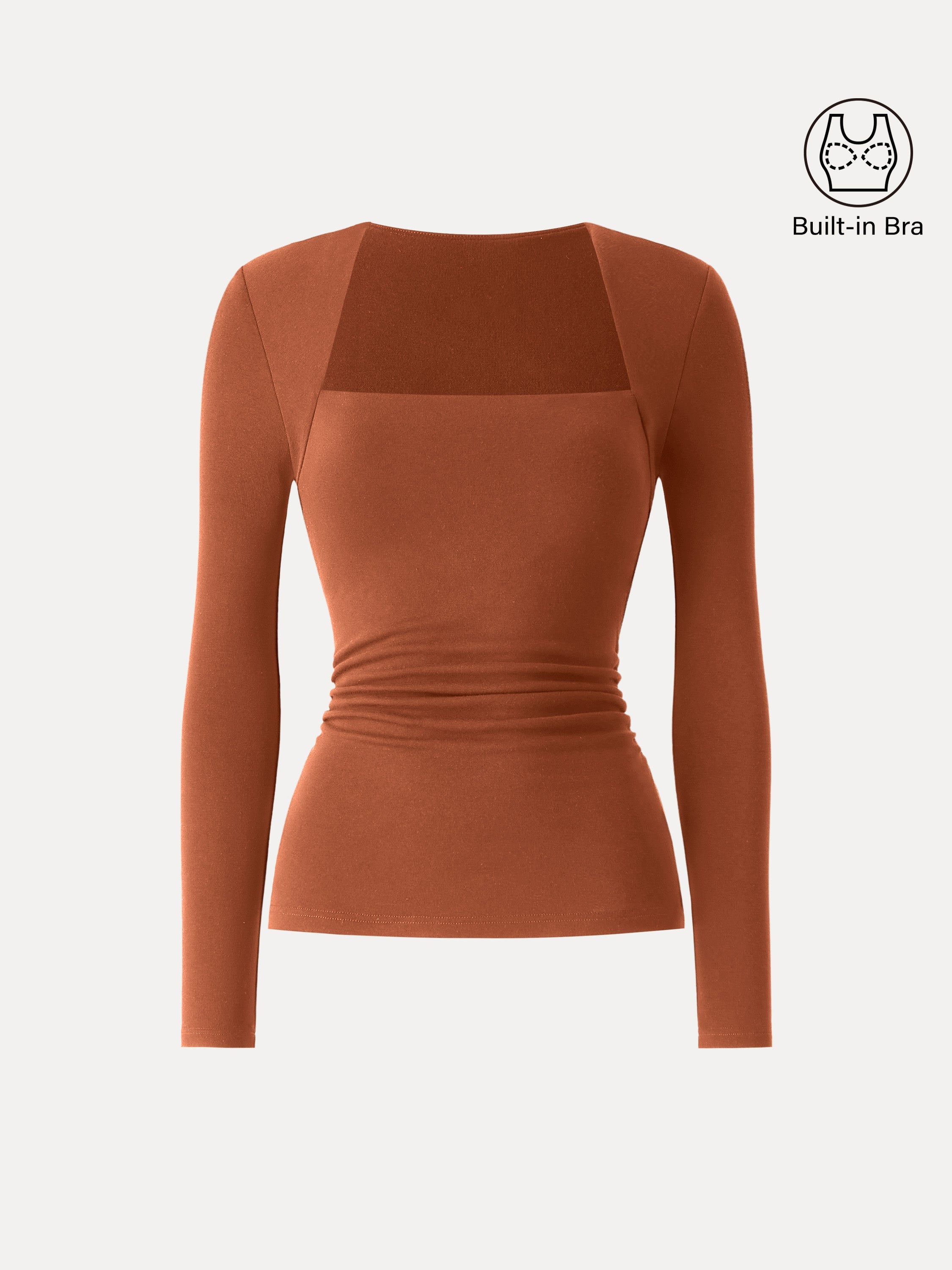 Angular Square Neck Side Ruched Brami