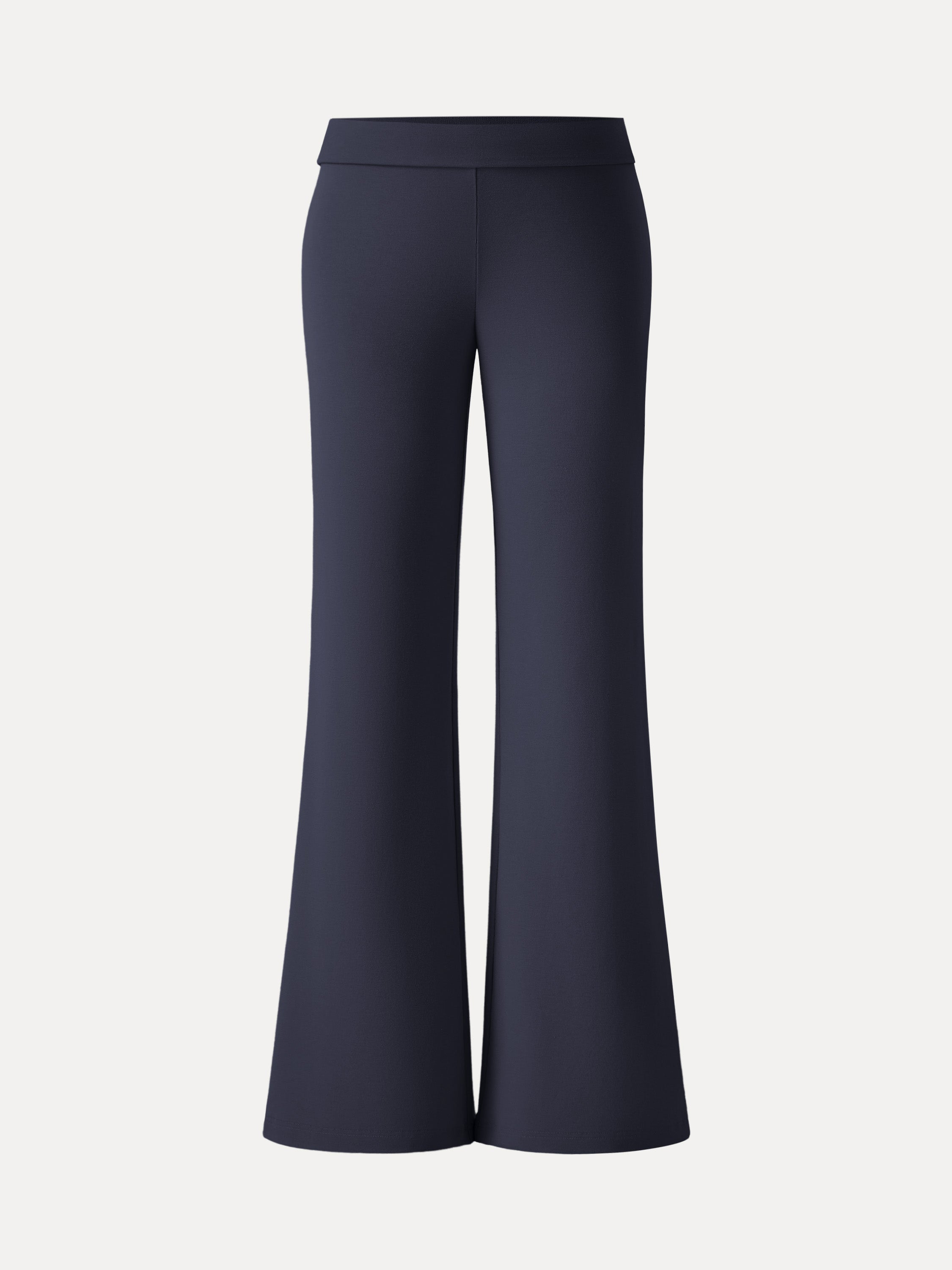 Petite Lyocell Wool Low Rise Pull-on Flared Pants