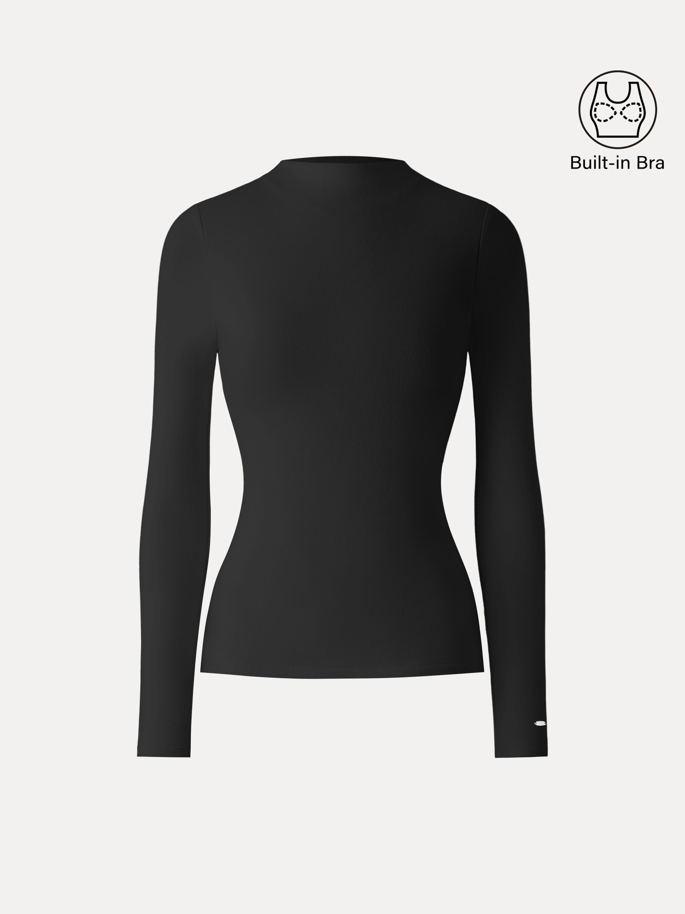 MaxWarm Brushed Mockneck Long Sleeve Brami