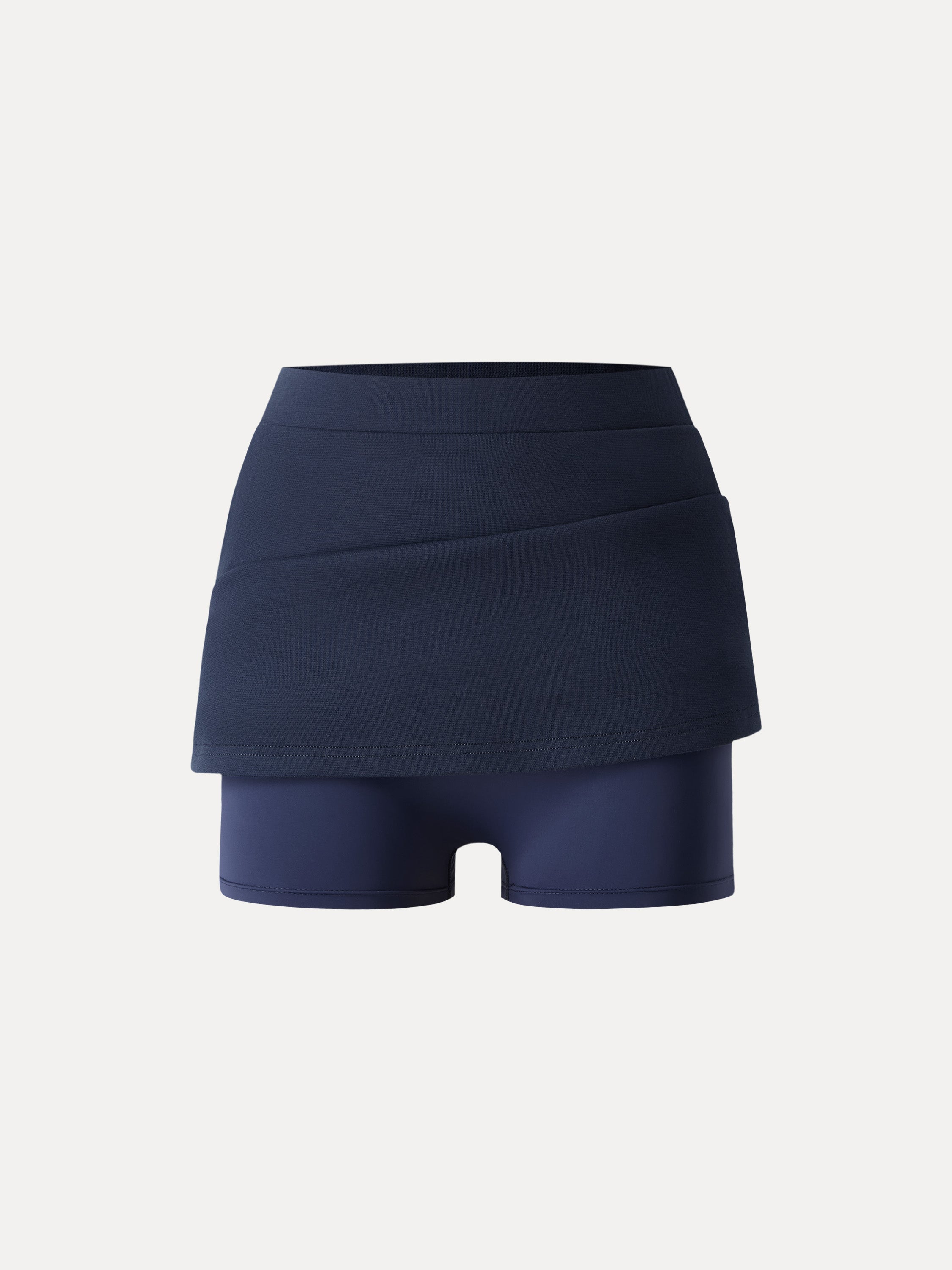 Cotton Blend Mini Pull-on A-Line Skirt with Pockets