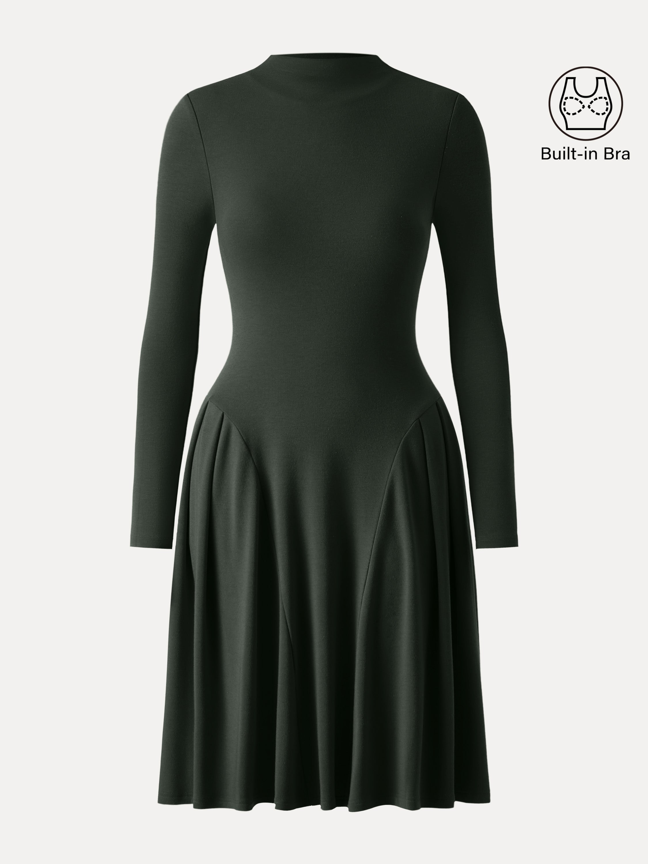 MaxWarm Mockneck Knee Length Brami Dress