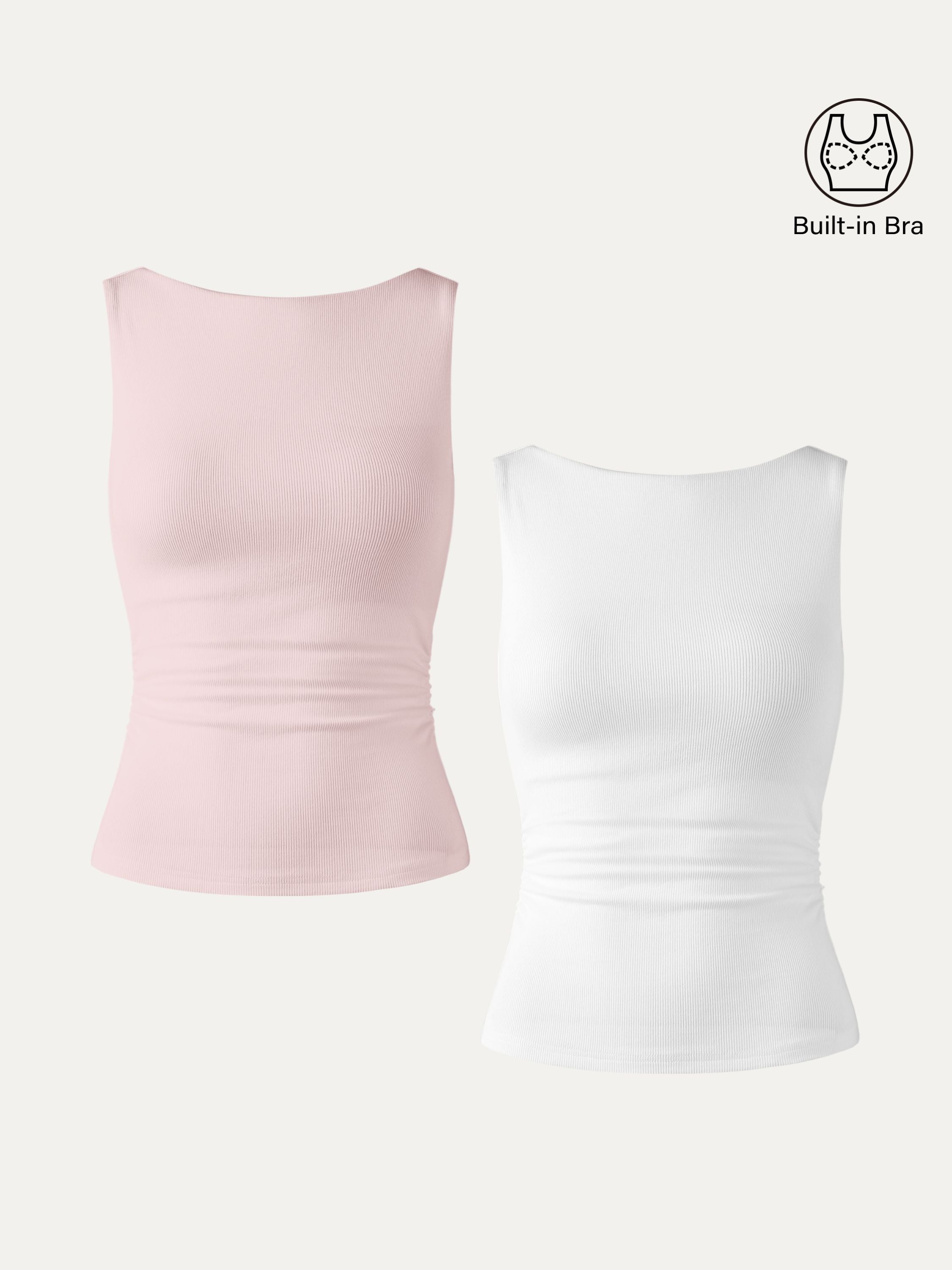 Elastic Open Back Brami Tank
