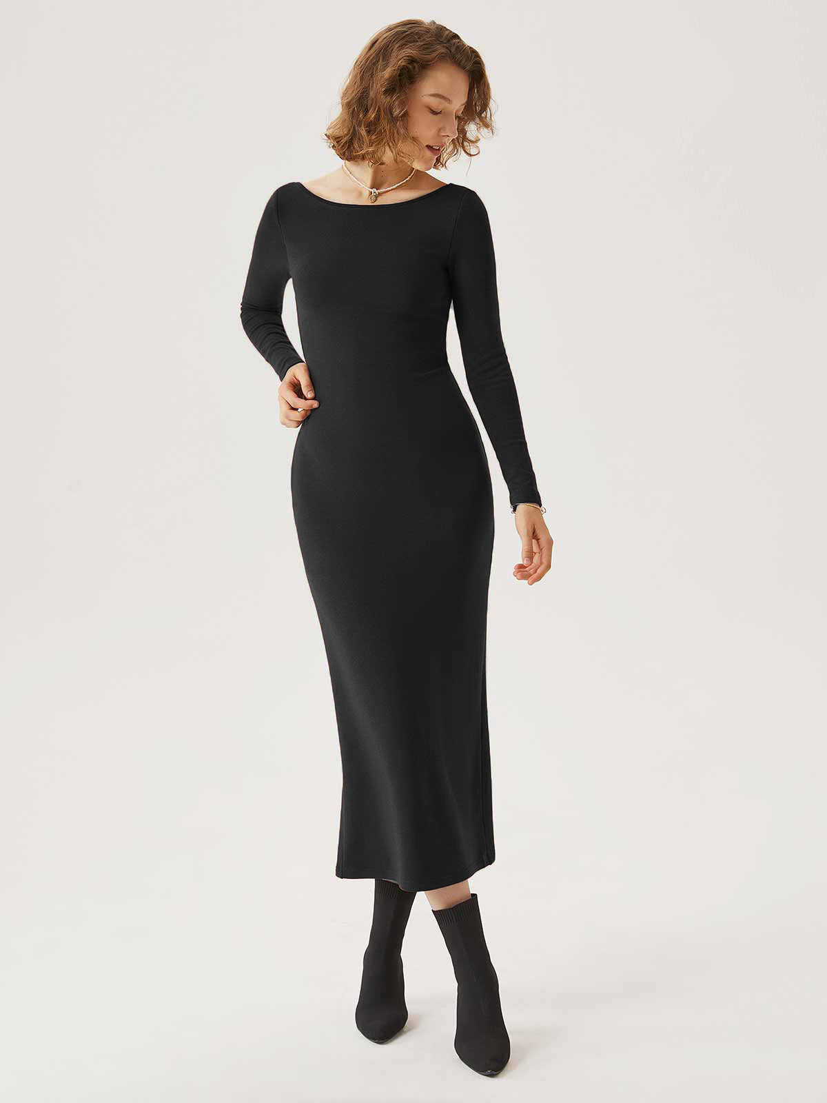Open Back Brami Midi Dress