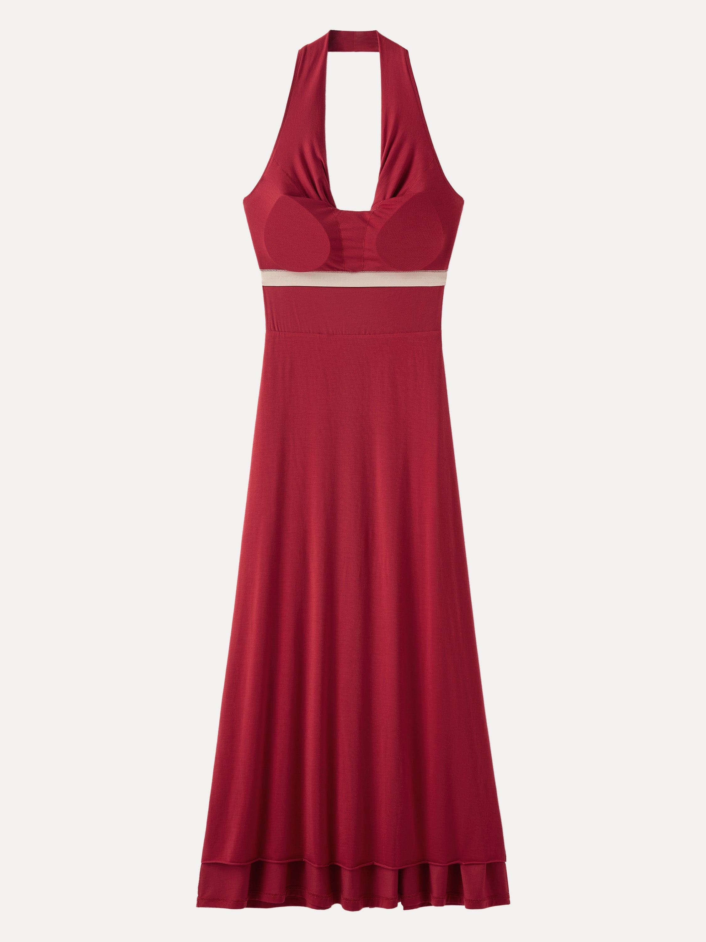 Stunning Cowl Neck Flared Maxi Brami Dress