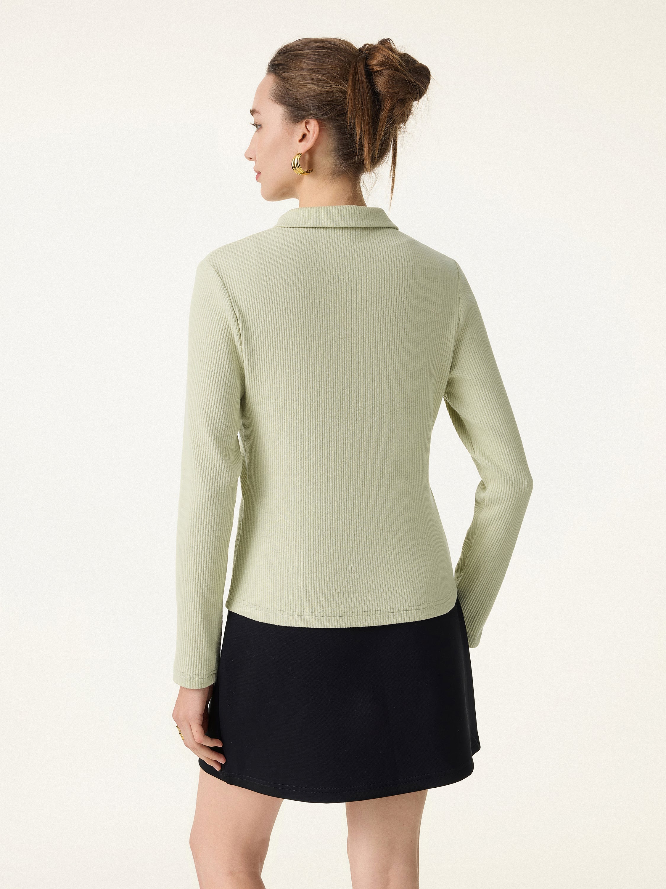 Stretch Cotton Textured Knit Button-Front Cardigan