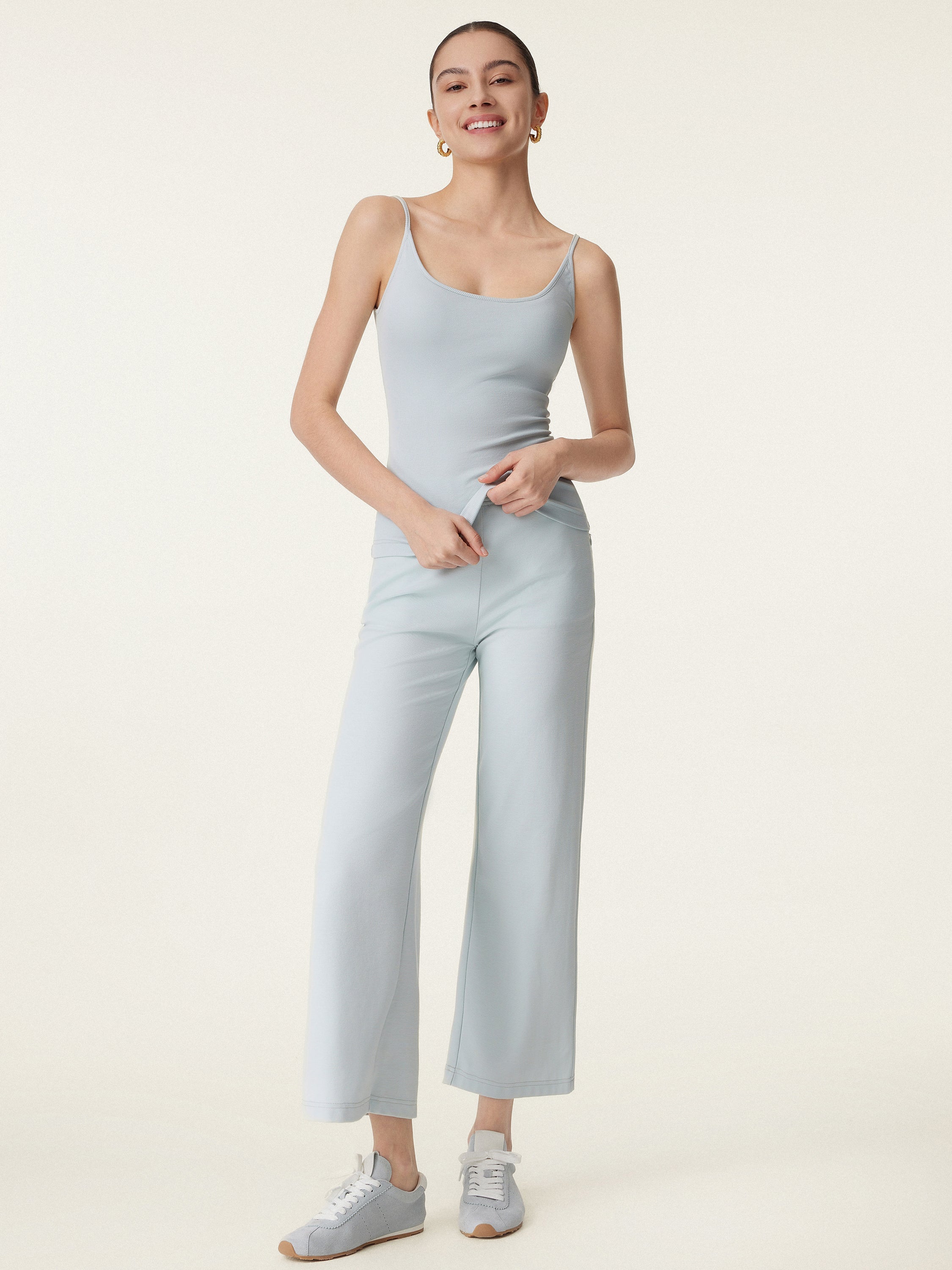 Scoop Neck Spaghetti Strap New Airy Brami Tank Top