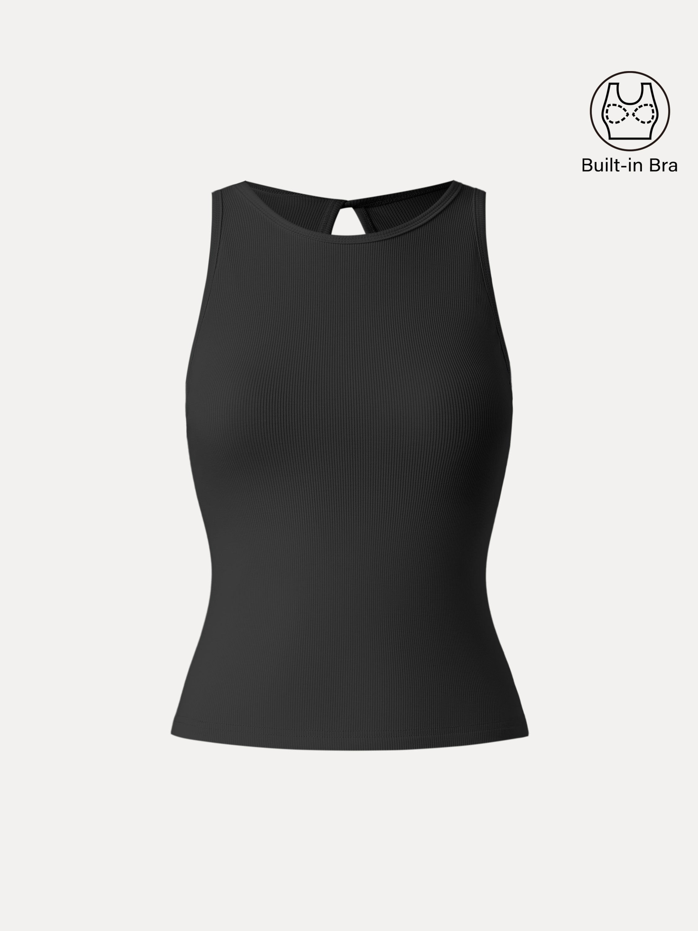 Crewneck Cut-out Bandless Brami Tank