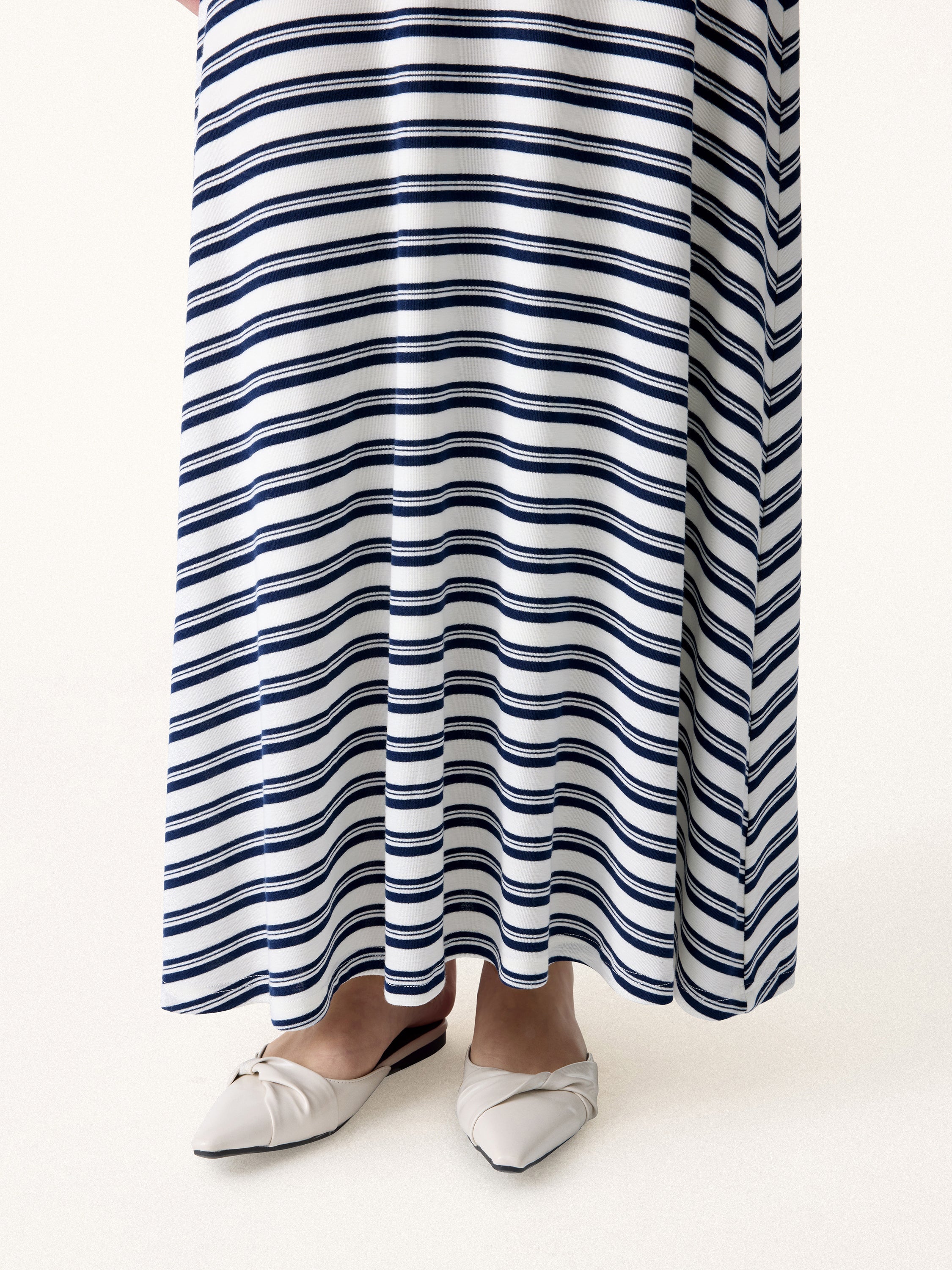 Lyocell Wool Anti-Wrinkle A-Line Circle Maxi Skirt