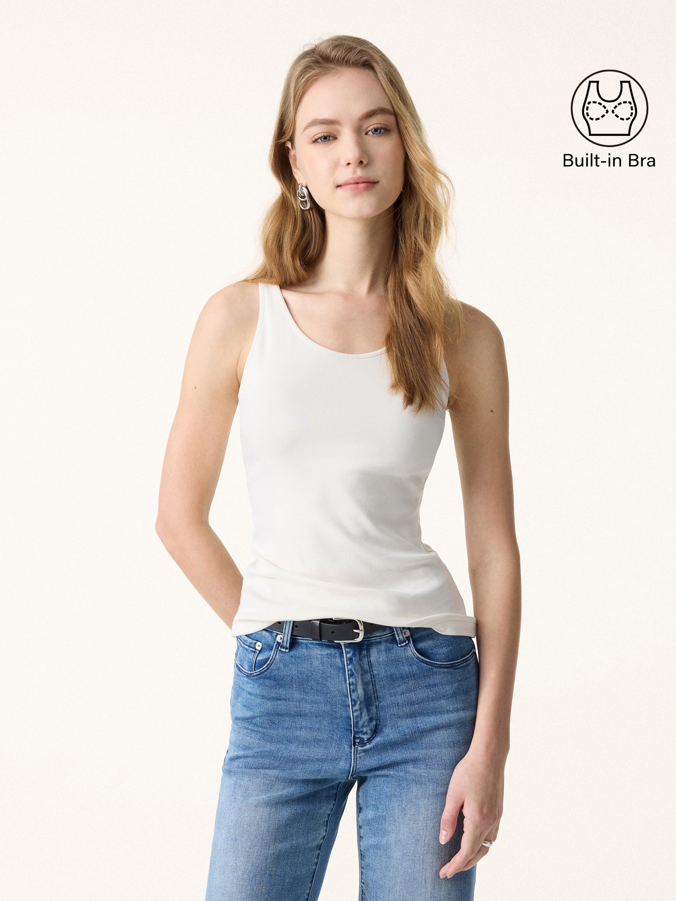 Cotton Lyocell U-Neck Brami Tank