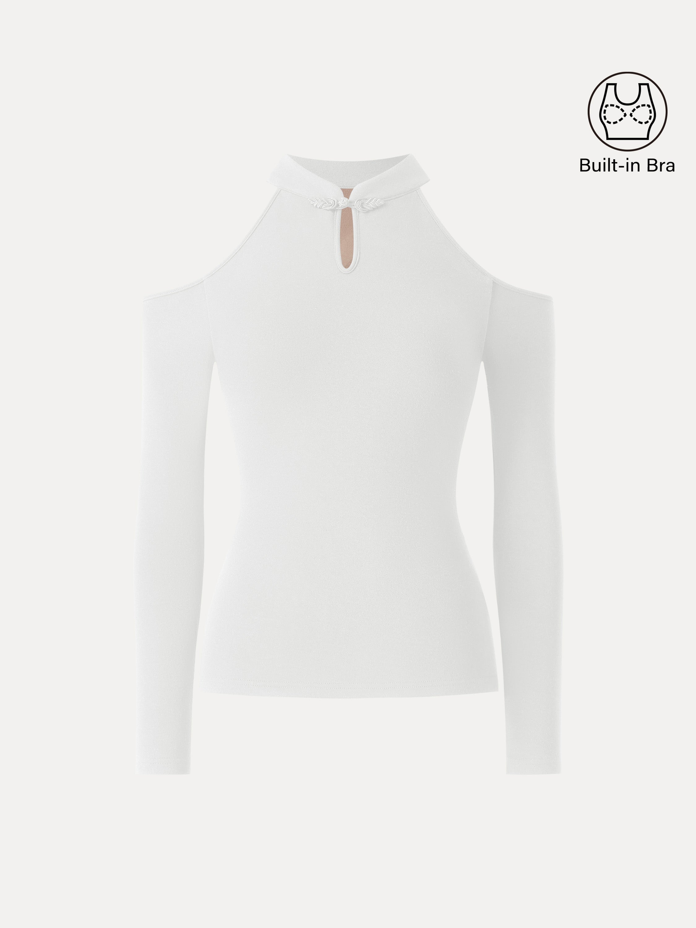 Cutout Shoulder Mandarin Collar Going-out Brami Limited Edition