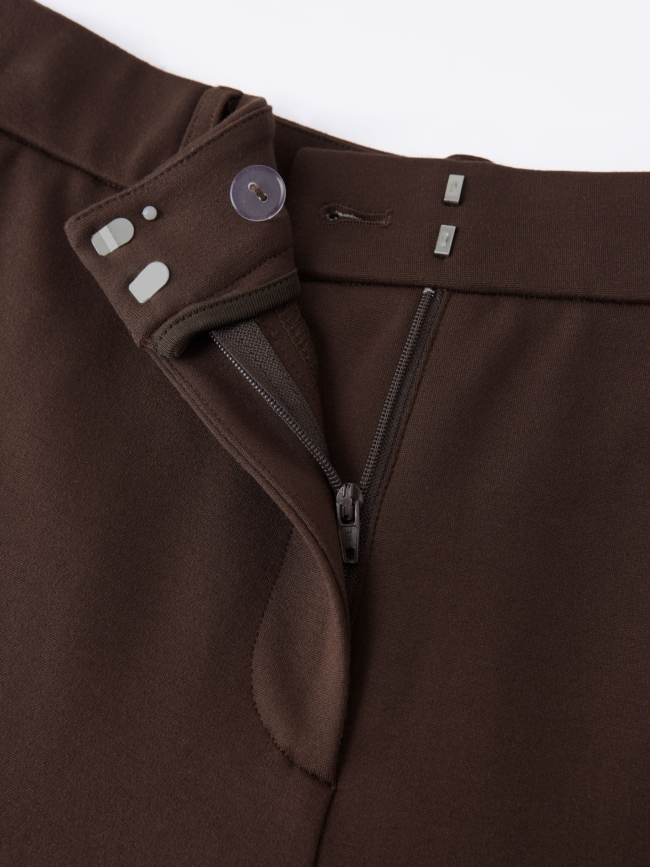 High Rise Wide Leg Trousers with Zippered Pockets