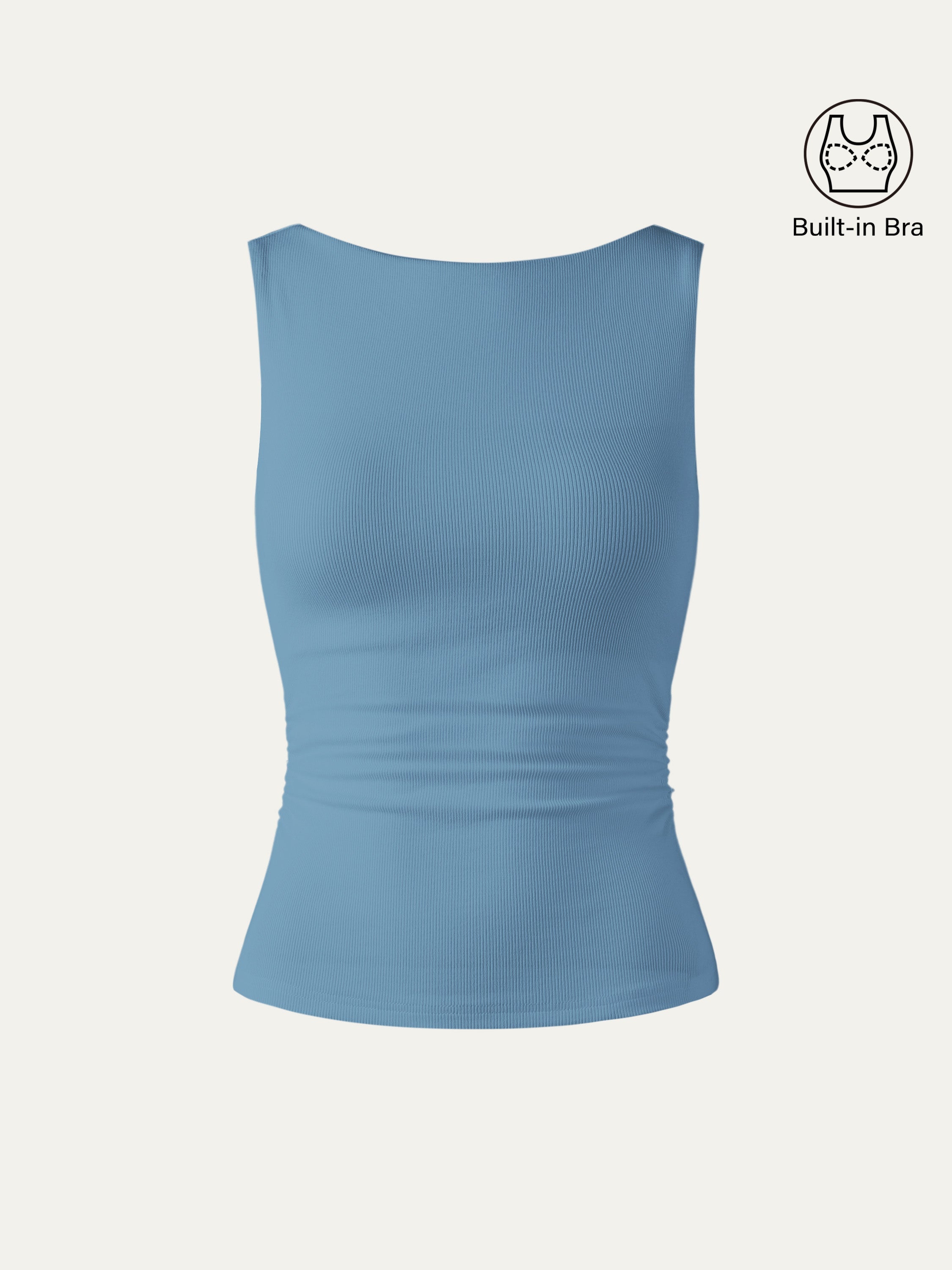 Elastic Open Back Brami Tank