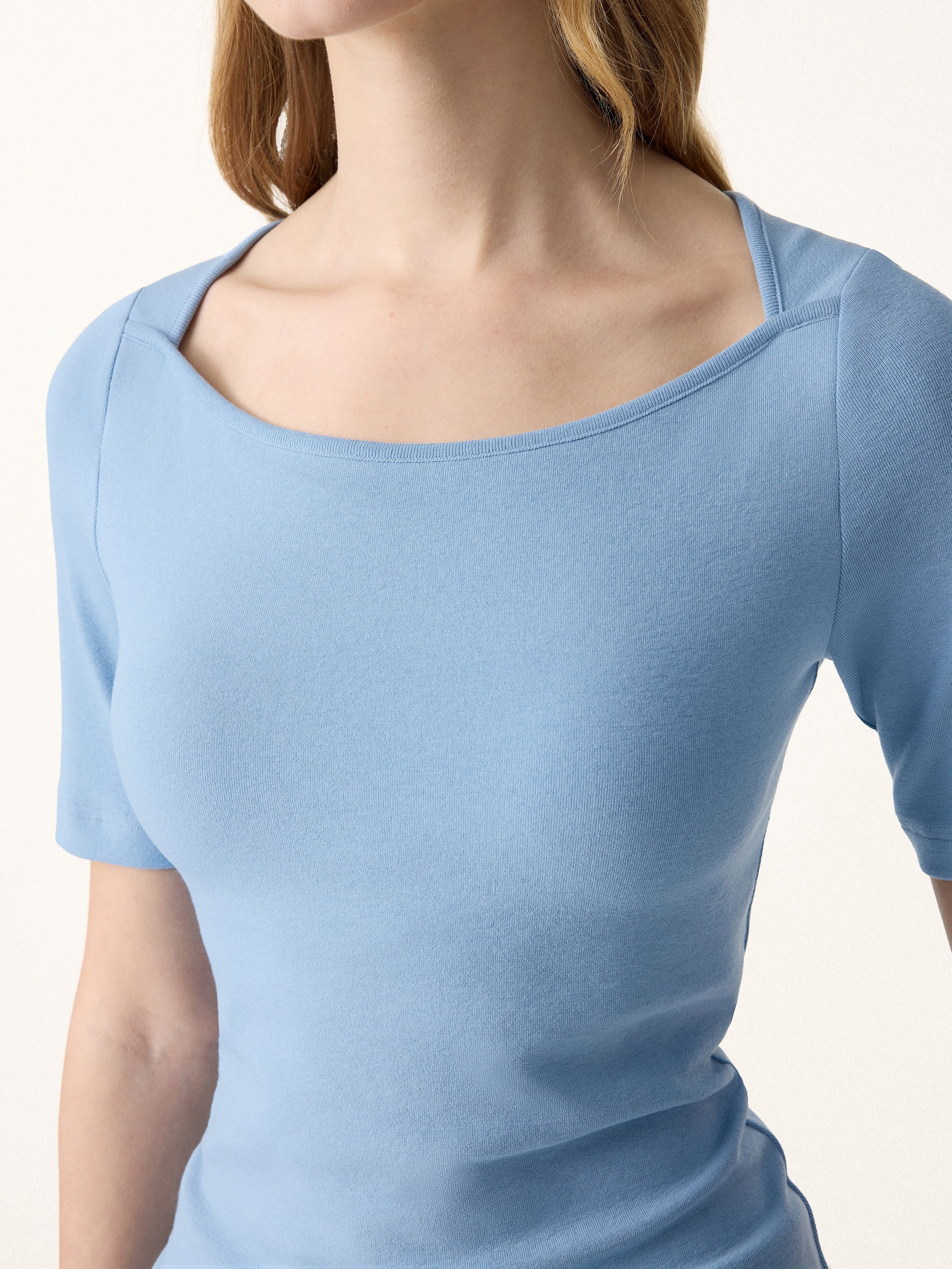 Cotton Lyocell Scoop Neck Short Sleeve Brami