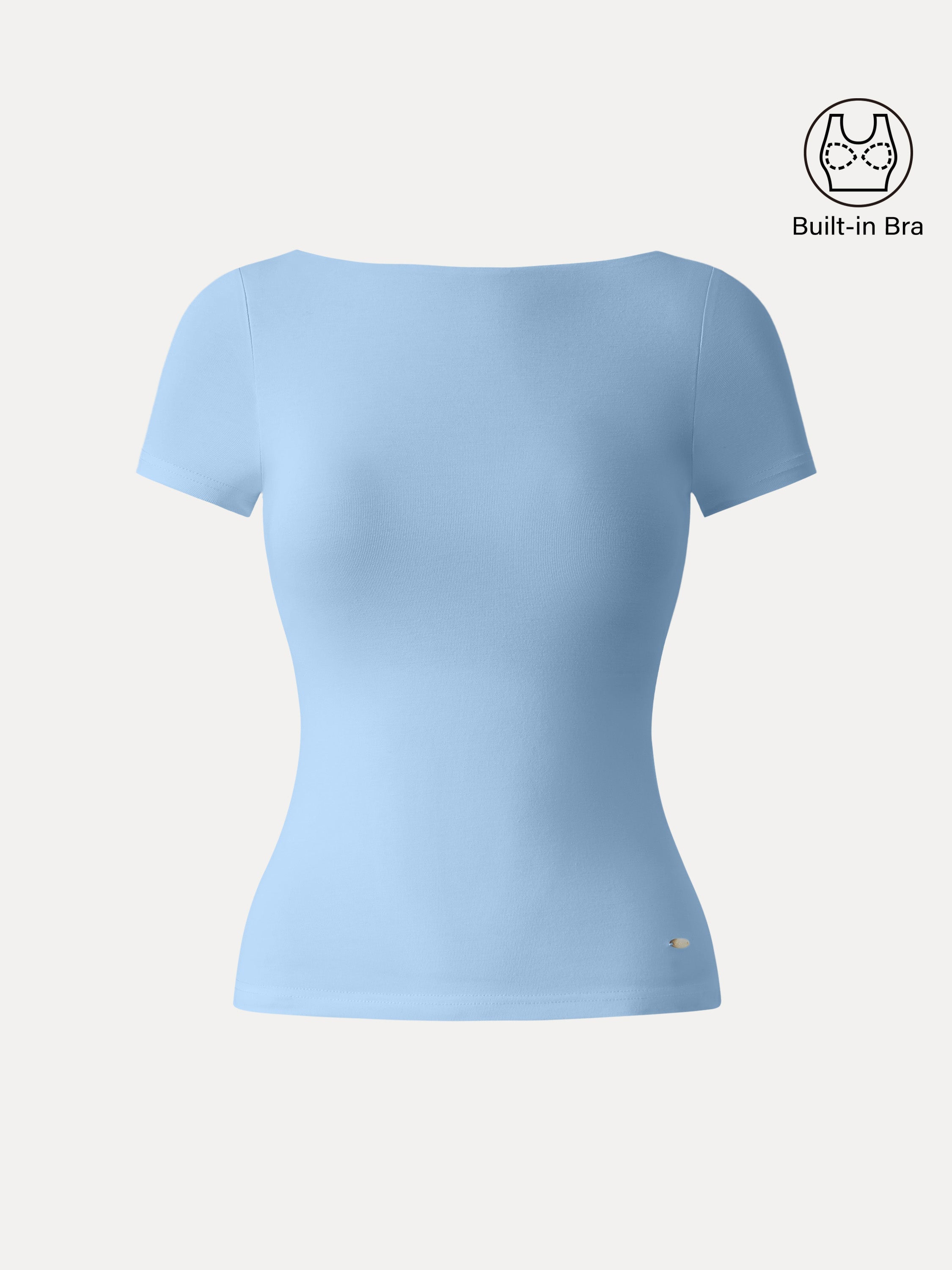 SkinKiss Boatneck Short Sleeve Brami