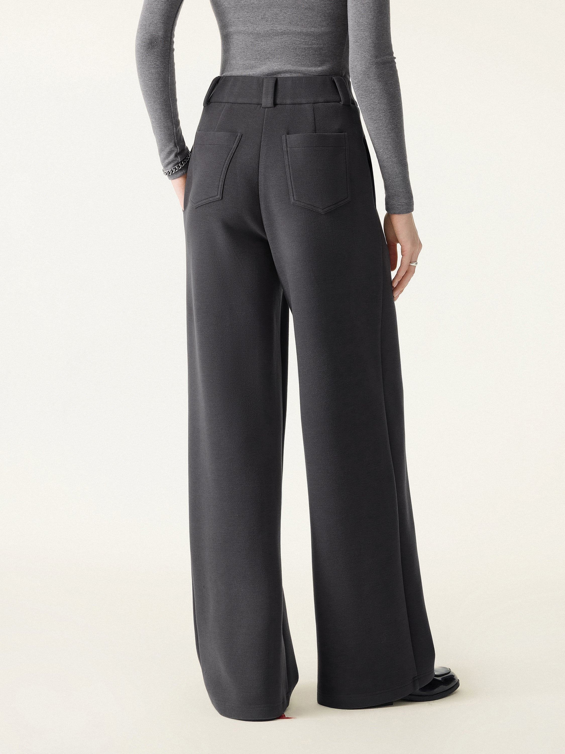 FuzzLuxe Flyfront Super Wide Leg Pants