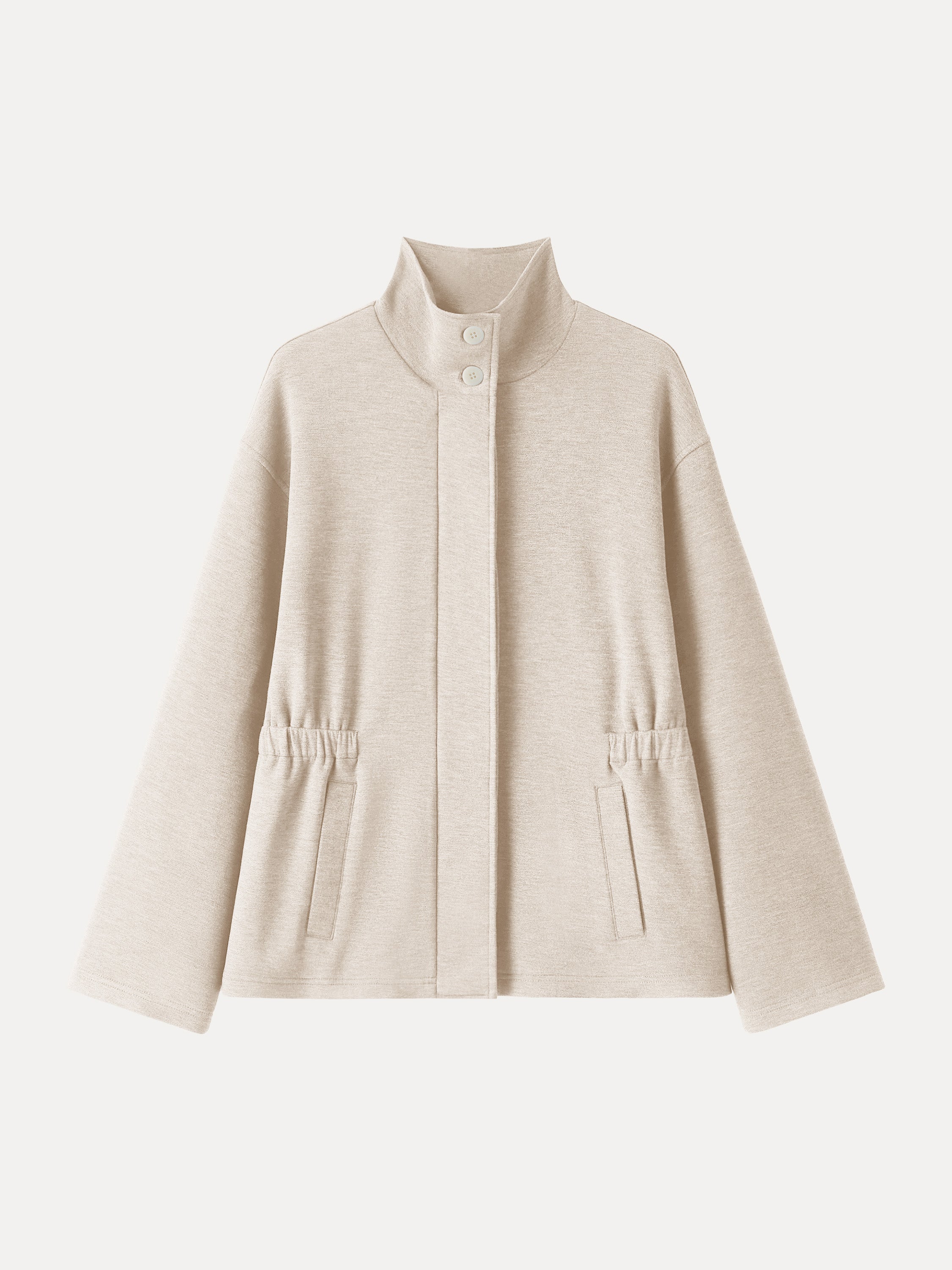 Windproof Cozy Warm Stand Collard Cinched Waist Jackets