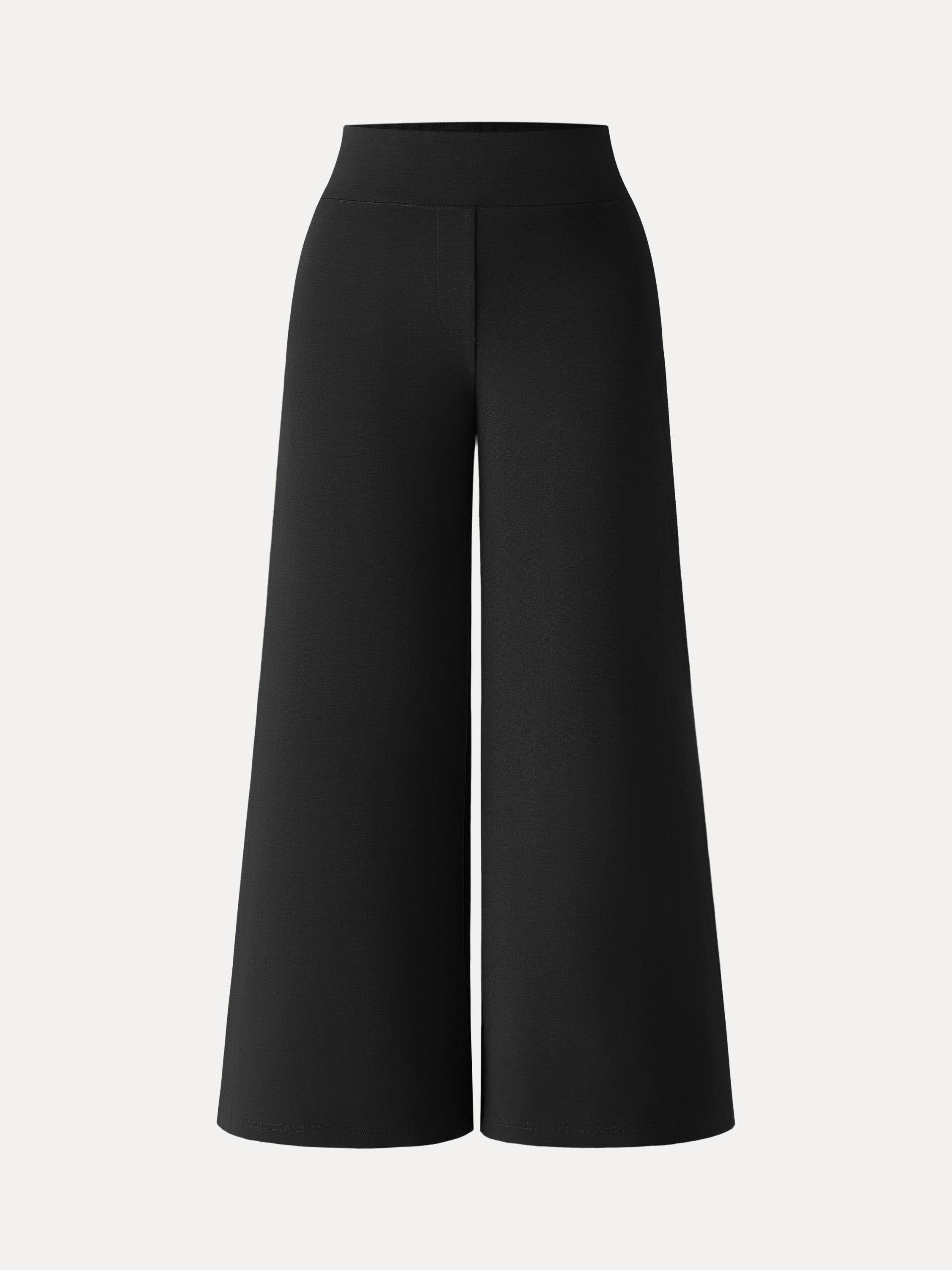 Cotton Blend High Rise Culottes with Pockets