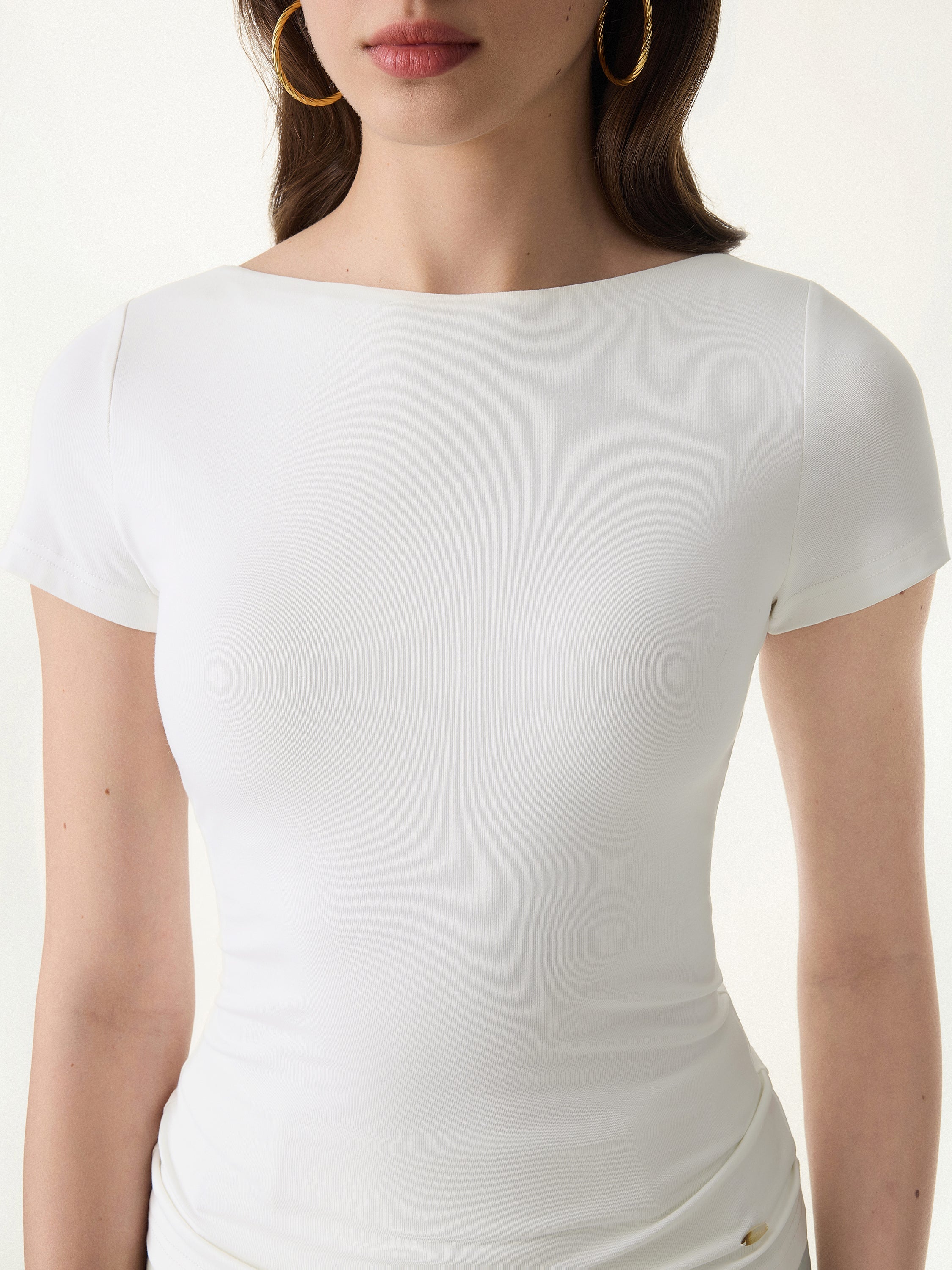 SkinKiss Boatneck Short Sleeve Brami
