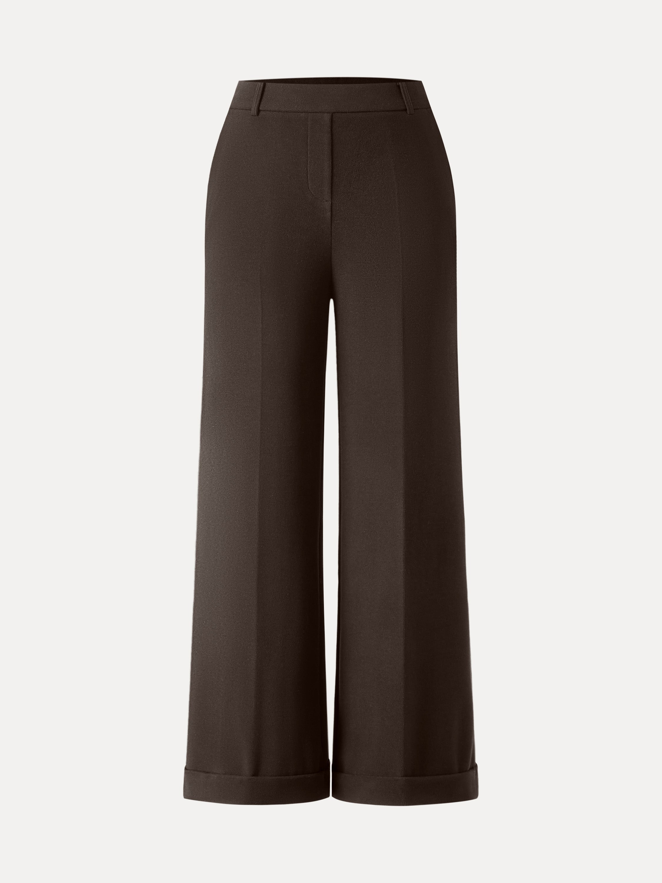 Cozy Warm High Rise Kickout Pull-on Pants with Pockets