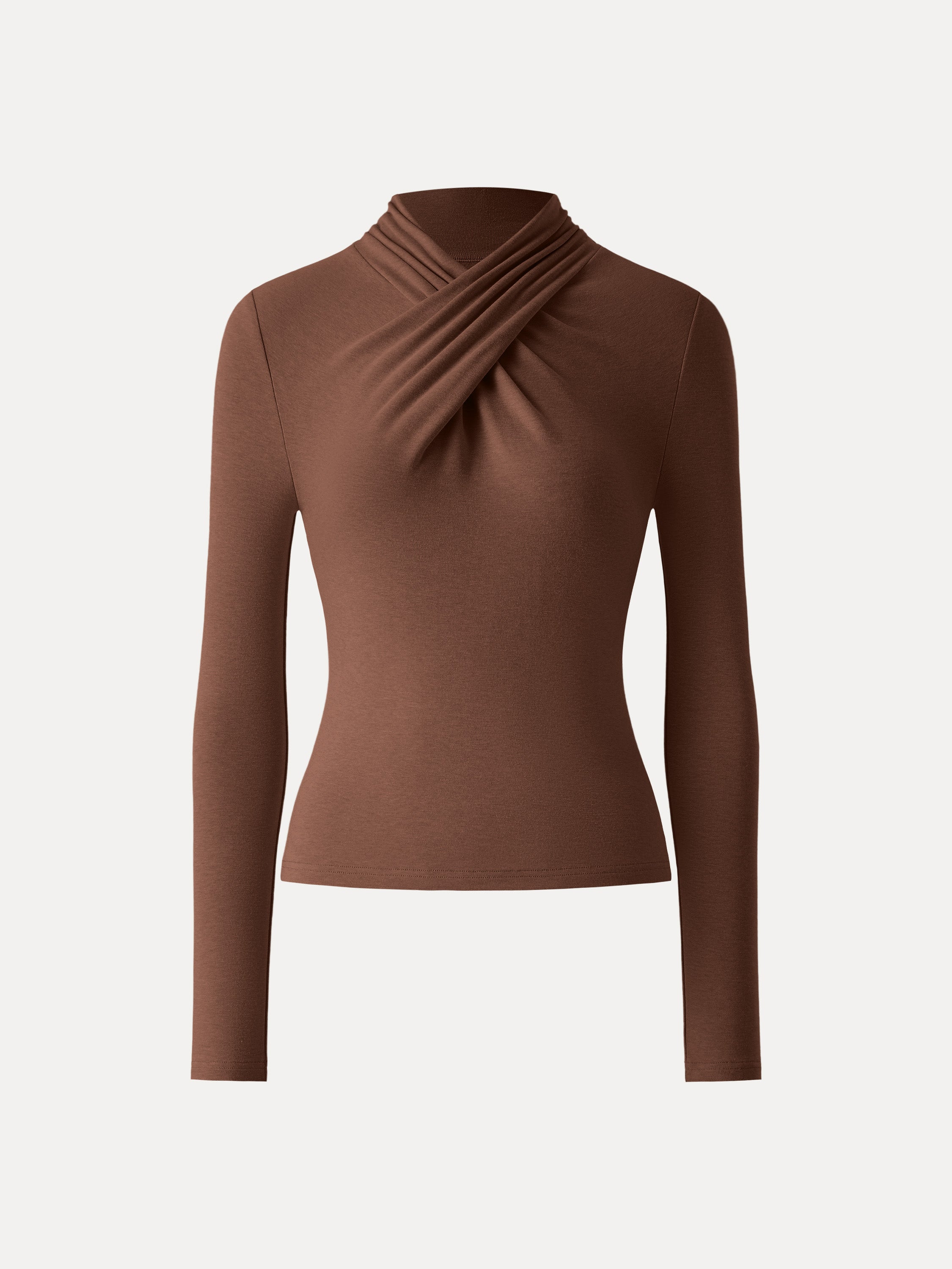ProWarm Twisted Mockneck Long Sleeve Top
