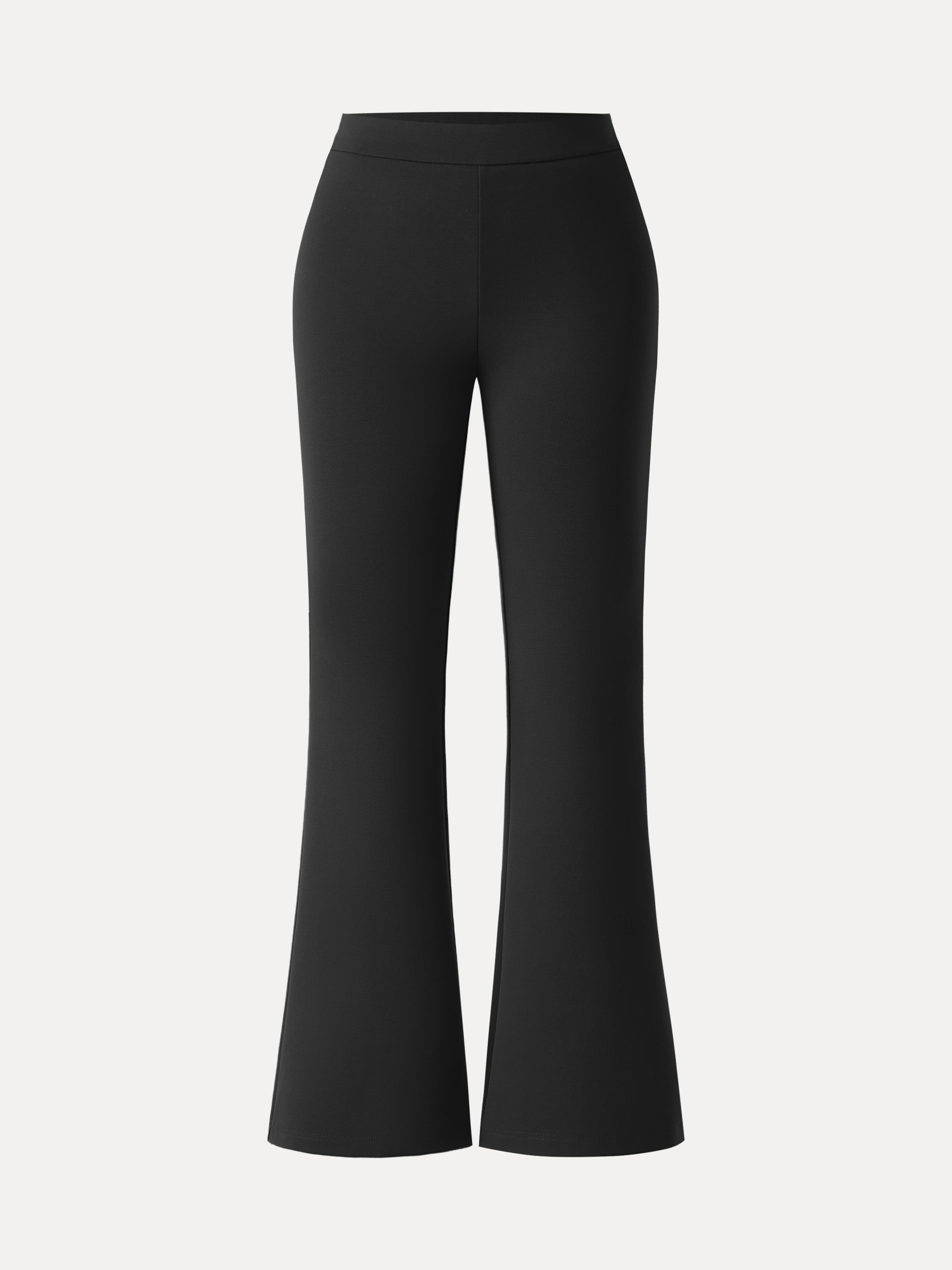 Slimming Ponte High Rise Pull-on Flared Pants