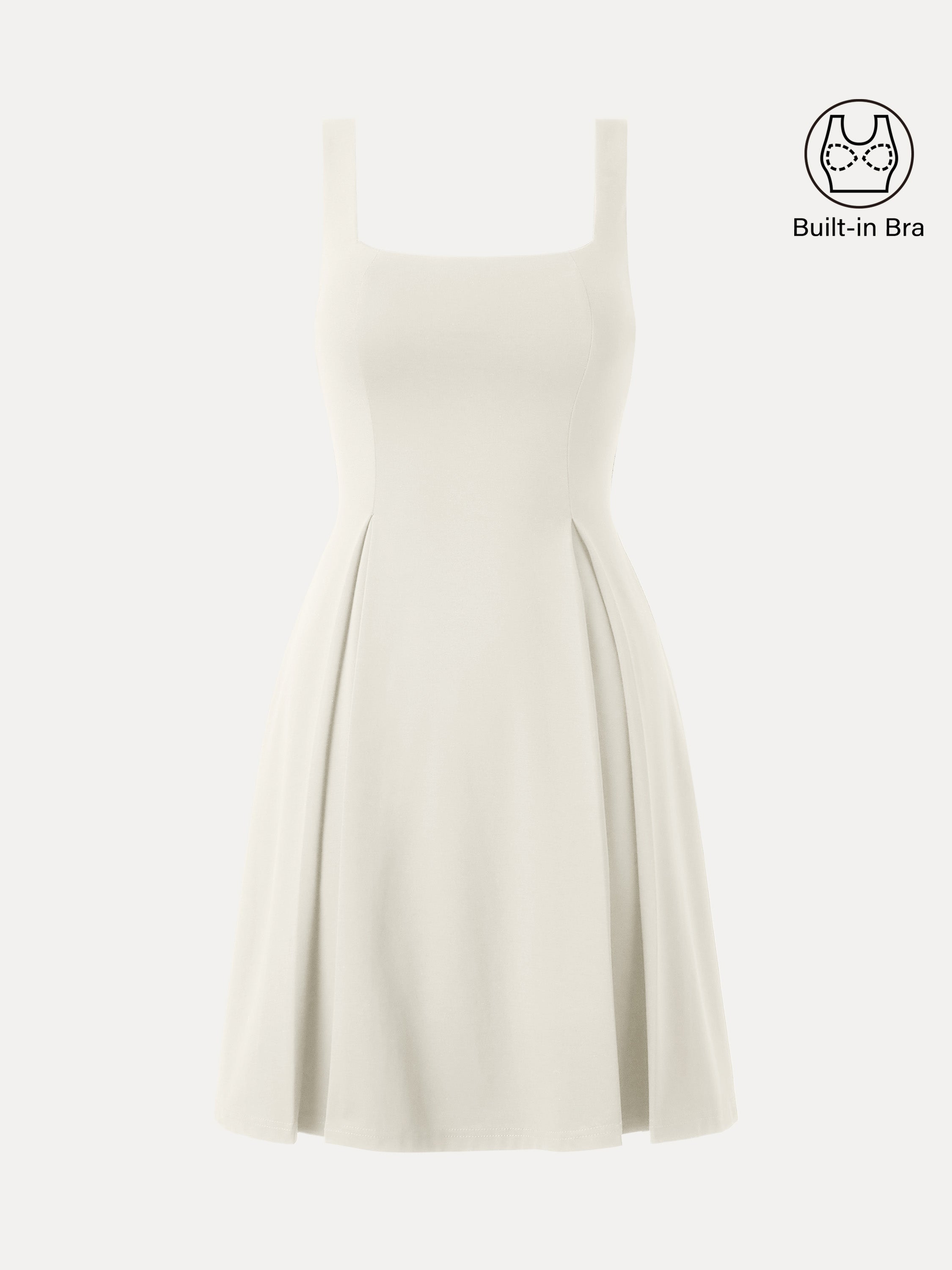 Square Neck Fit-and-flare Mini Brami Dress