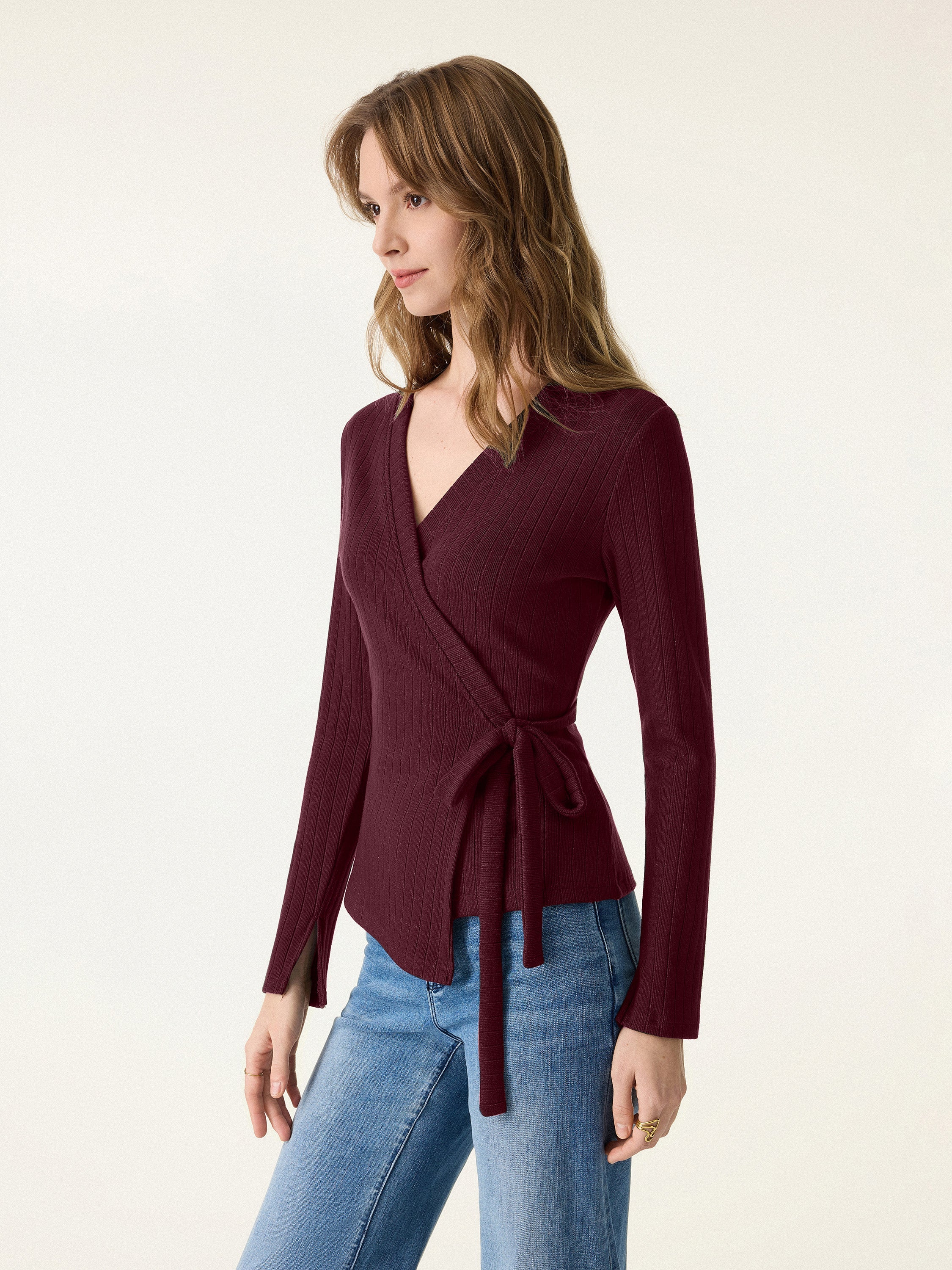 Wrapped Long Sleeve Top