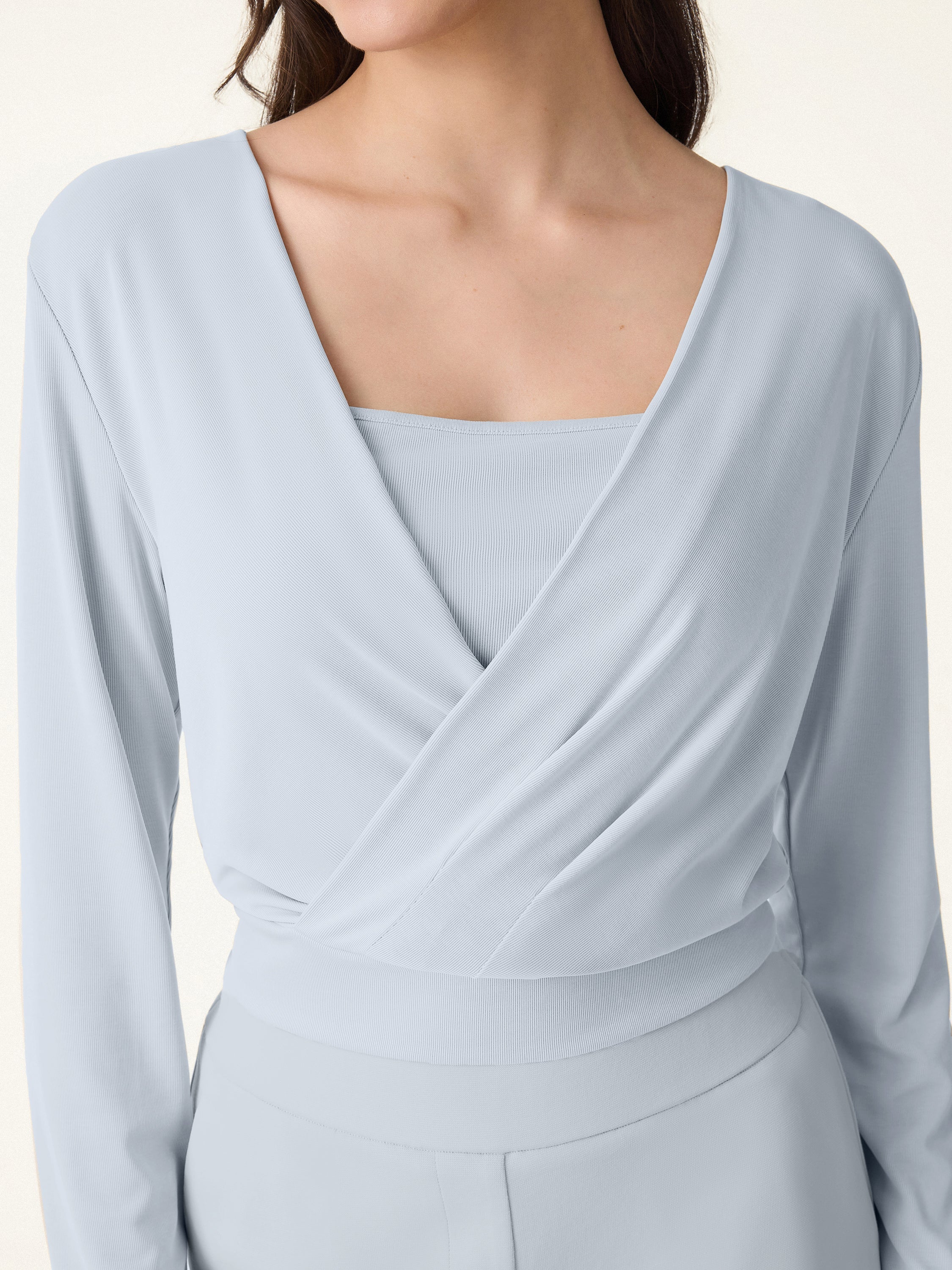 Sandwashed Modal 2-in-1 Wrap Brami Top