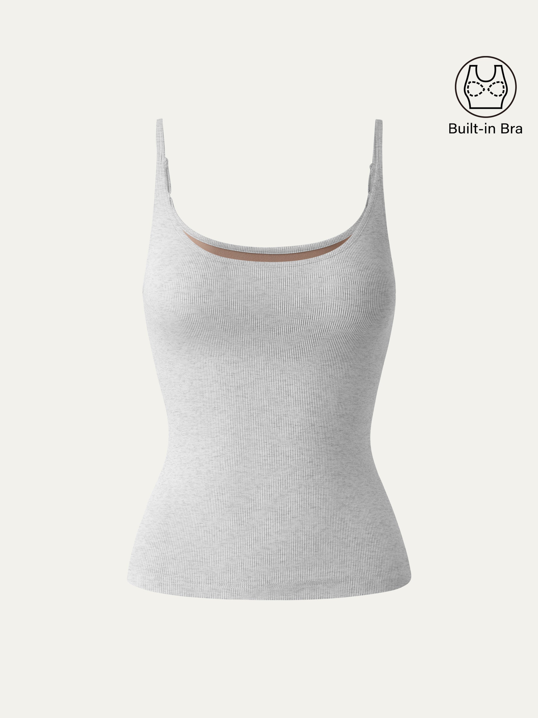 Scoop Neck Spaghetti Strap New Airy Brami Tank Top