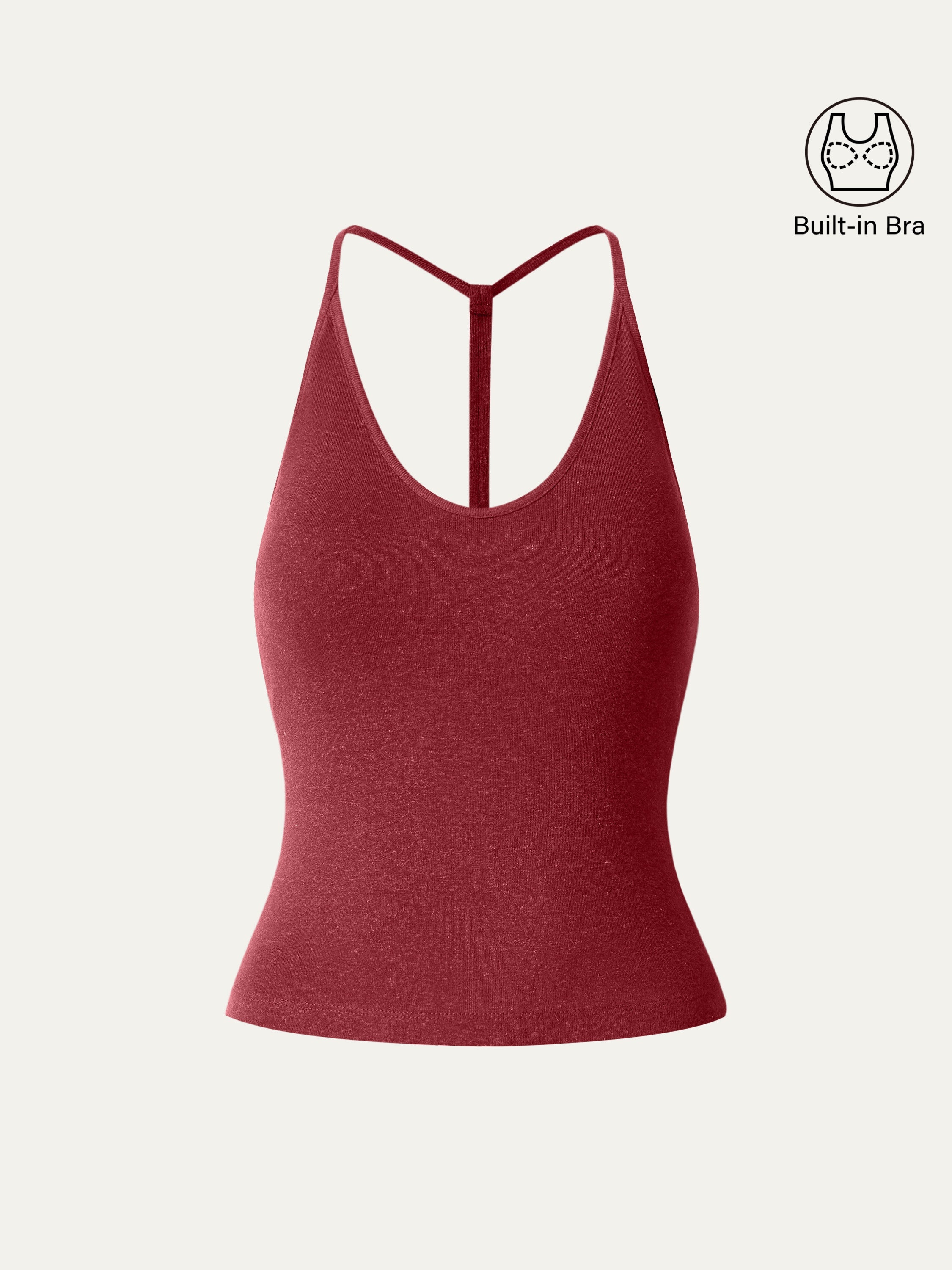 Soft Linen Luxe V-neck T-back Airy Brami Tank